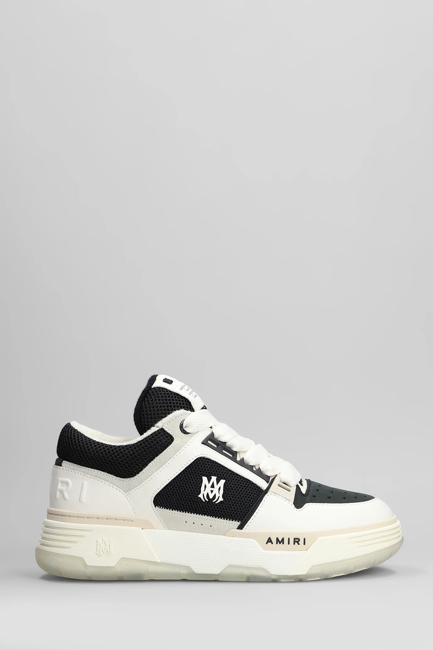 Ma1 Sneakers in black leather and fabric