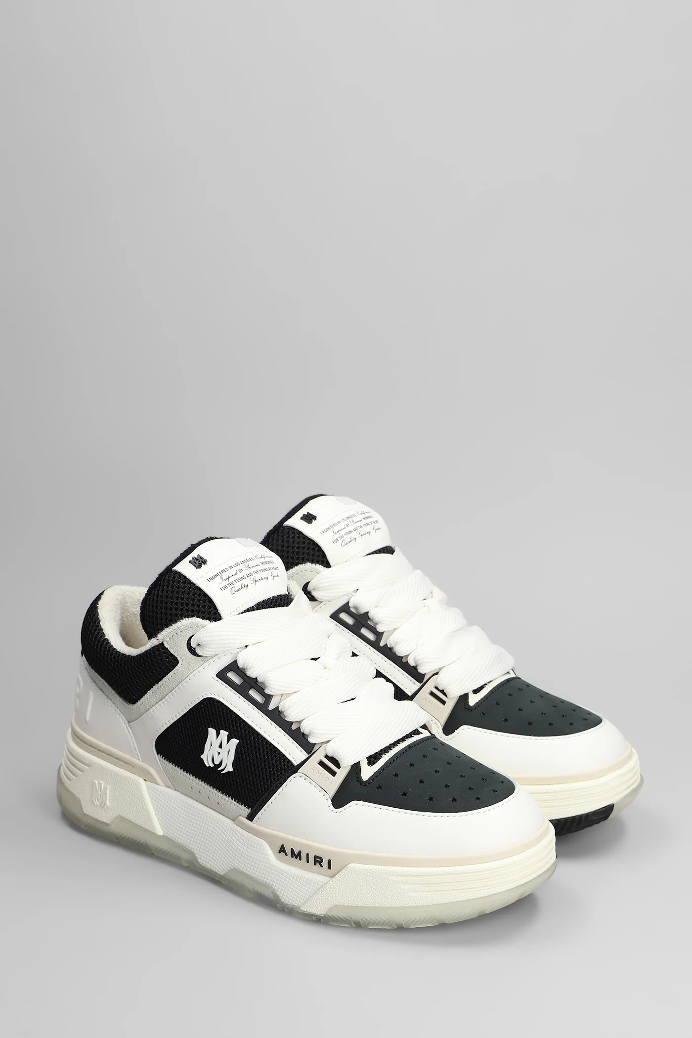 Ma1 Sneakers in black leather and fabric - Image 2