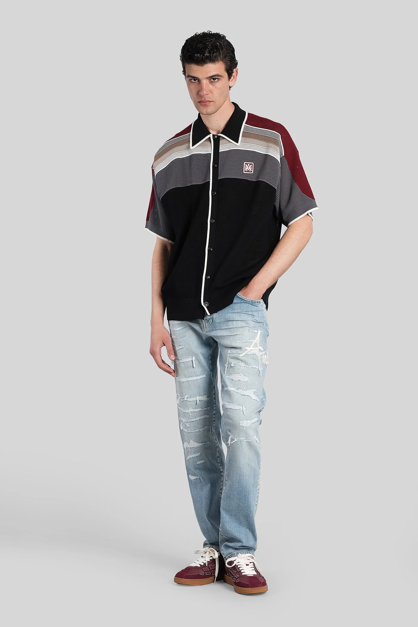Shirt in black viscose - Image 2