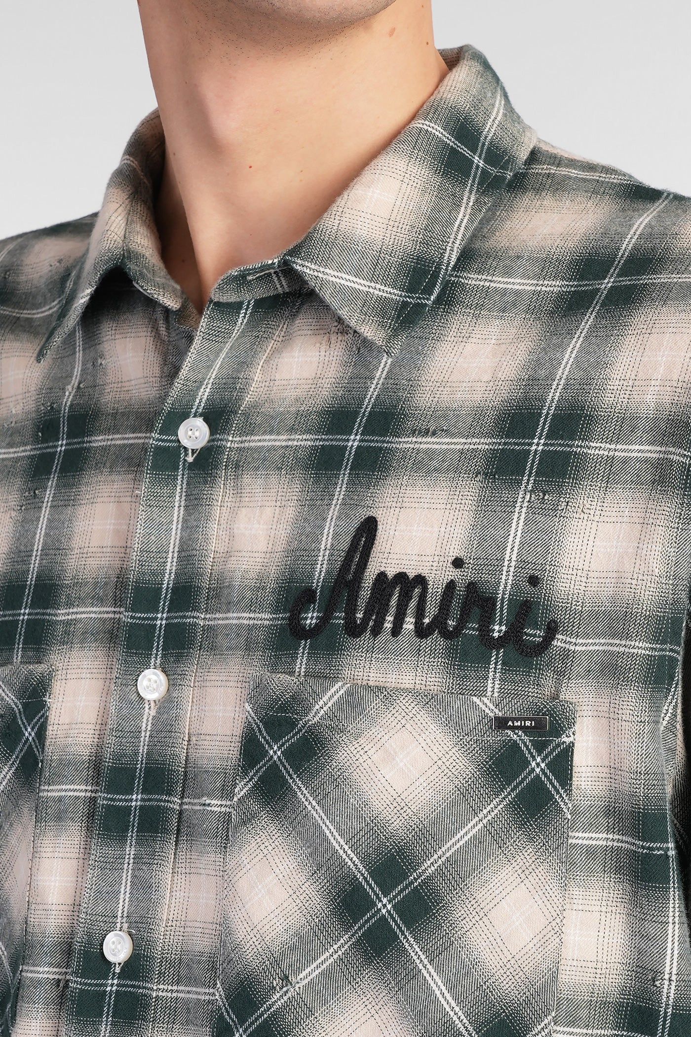 Shirt in green cotton - Image 5