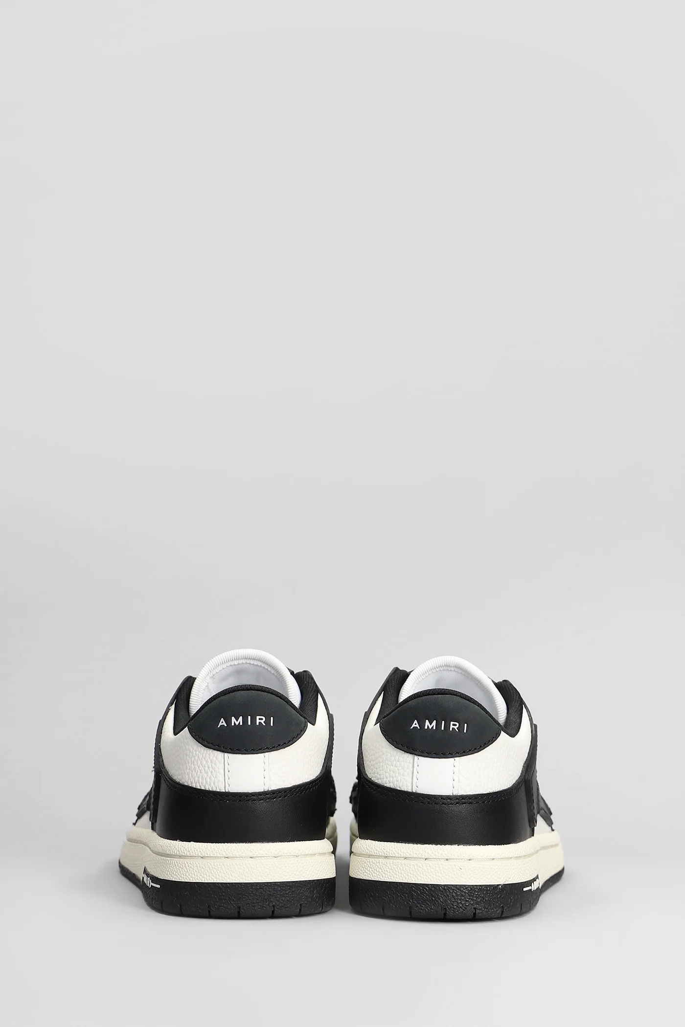 Skel top low Sneakers in black leather - Image 4