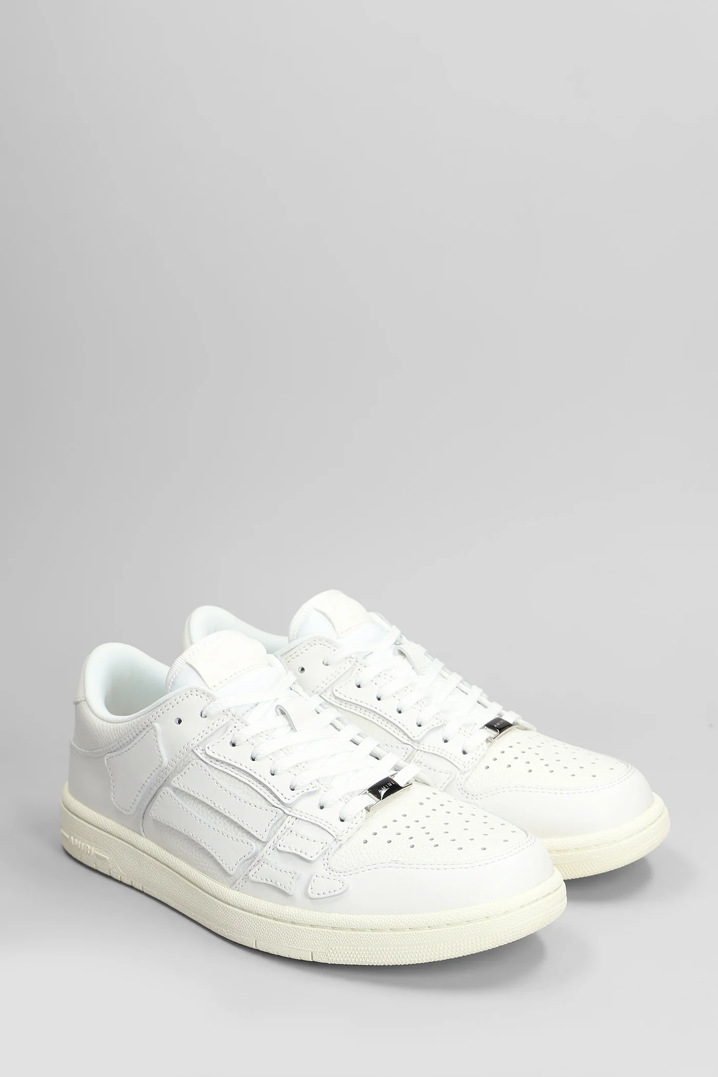 Skel top low Sneakers in white leather - Image 2