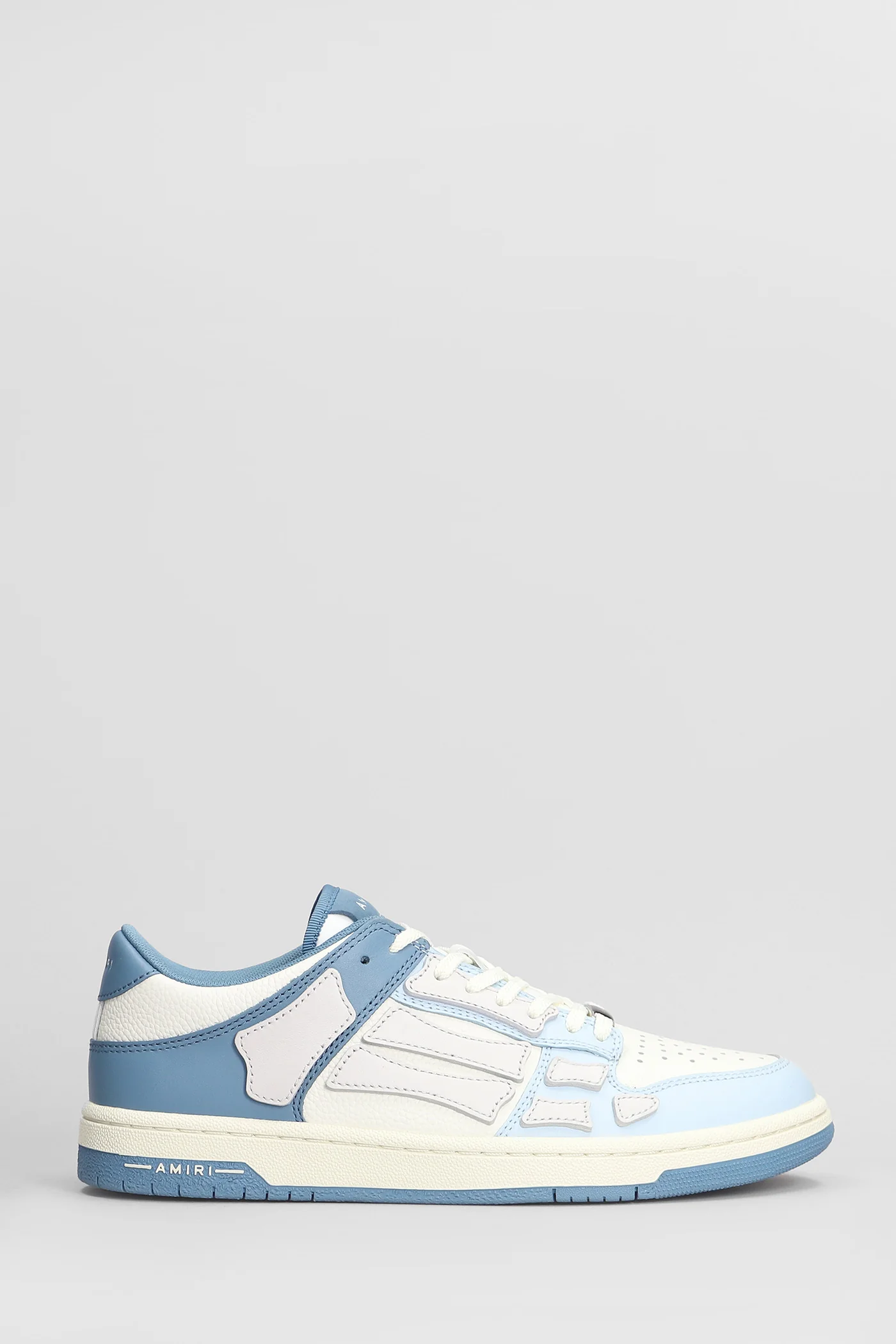 Skel top Sneakers in cyan leather