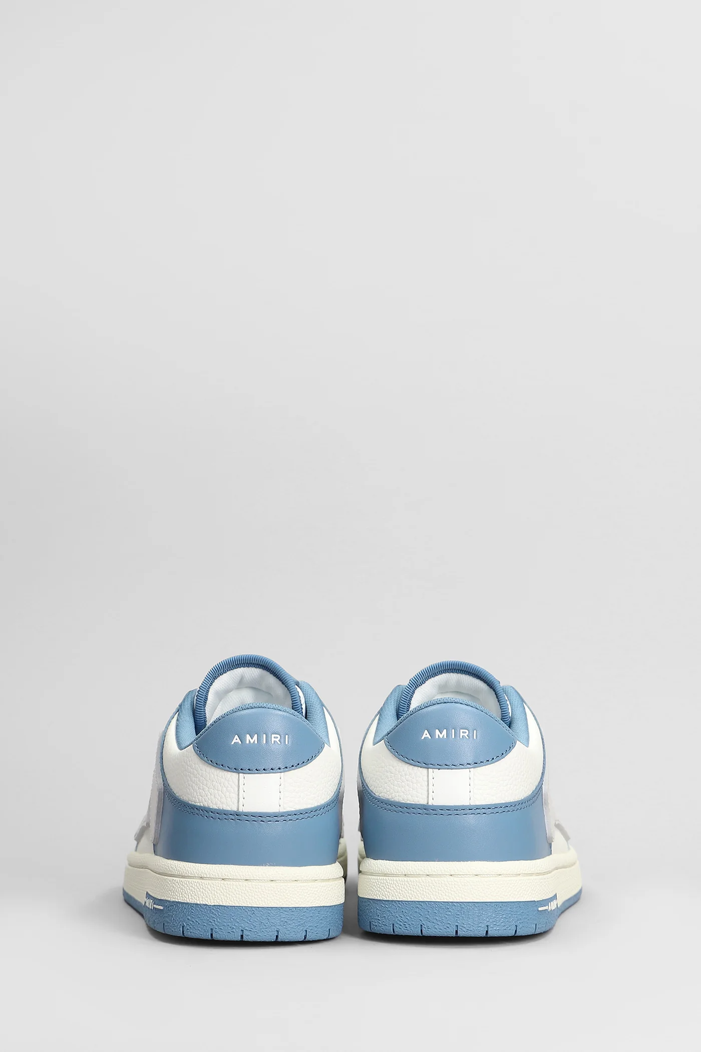 Skel top Sneakers in cyan leather - Image 4