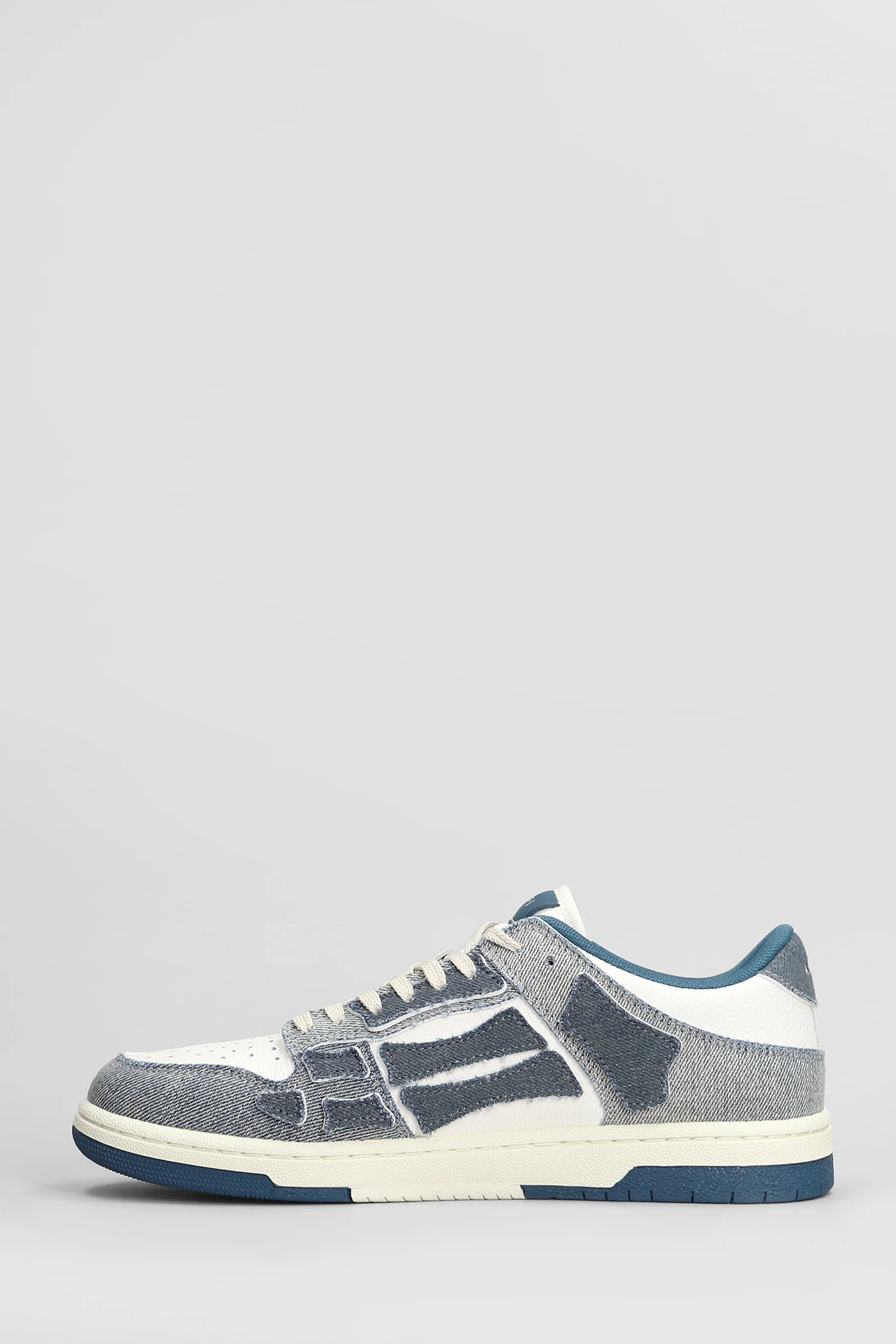 Skel top Sneakers in white cotton - Image 3