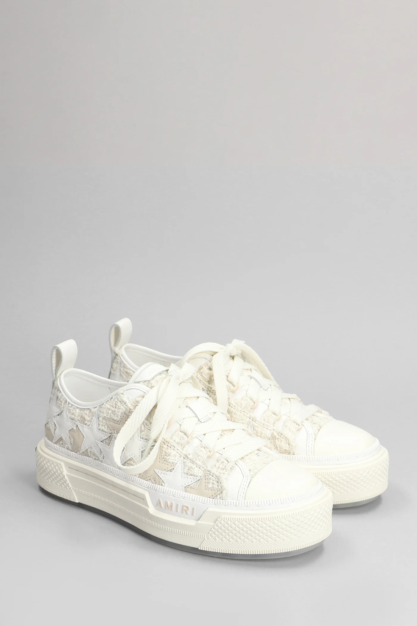 Stars court low Sneakers in beige cotton - Image 2