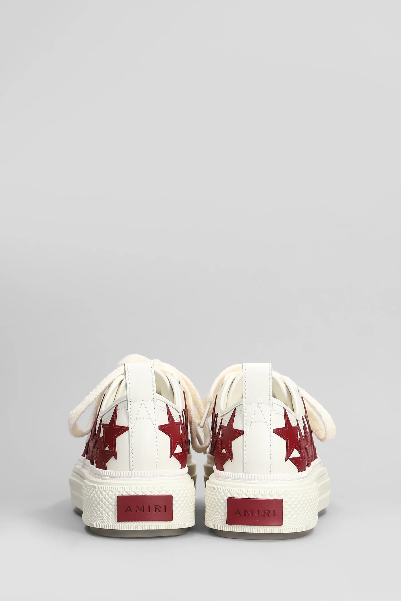 Stars court low Sneakers in beige leather - Image 4