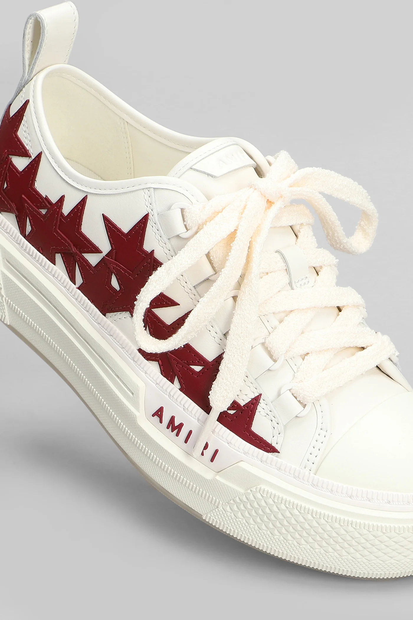 Stars court low Sneakers in beige leather - Image 5