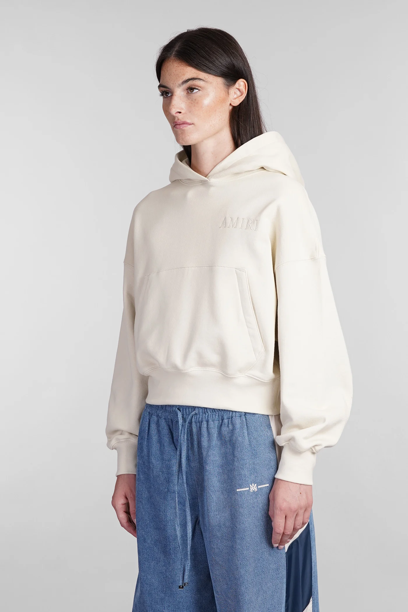 Sweatshirt in beige cotton - Image 4
