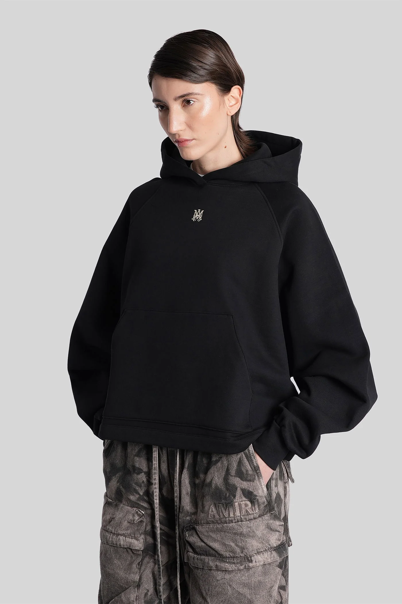 Sweatshirt in black cotton - Image 4