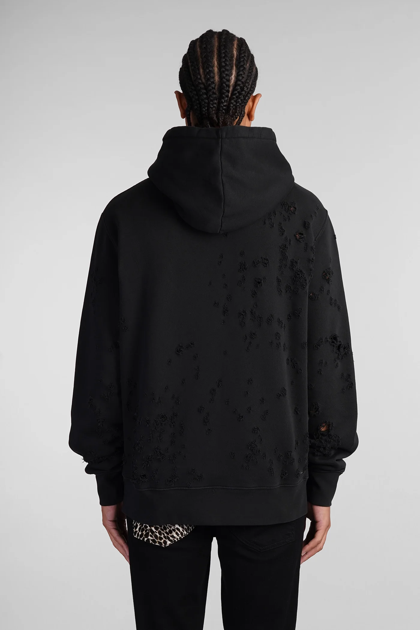 Sweatshirt in black cotton - Image 3