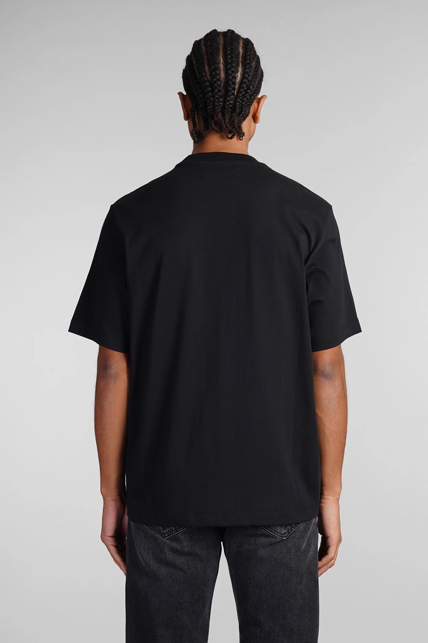 T-Shirt in black cotton - Image 3