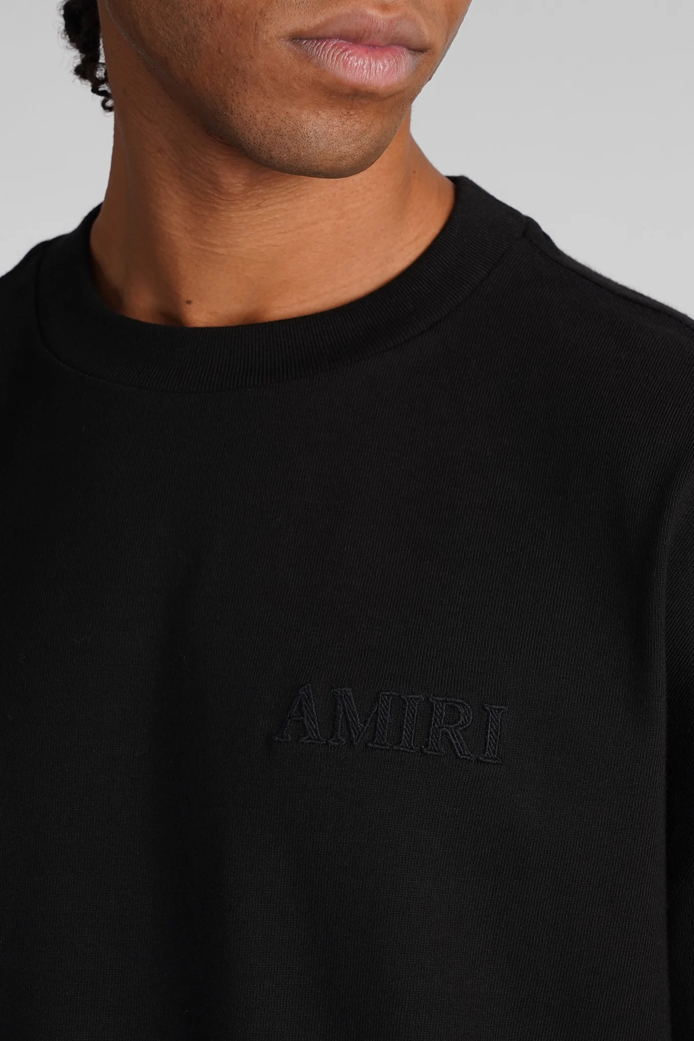 T-Shirt in black cotton - Image 5