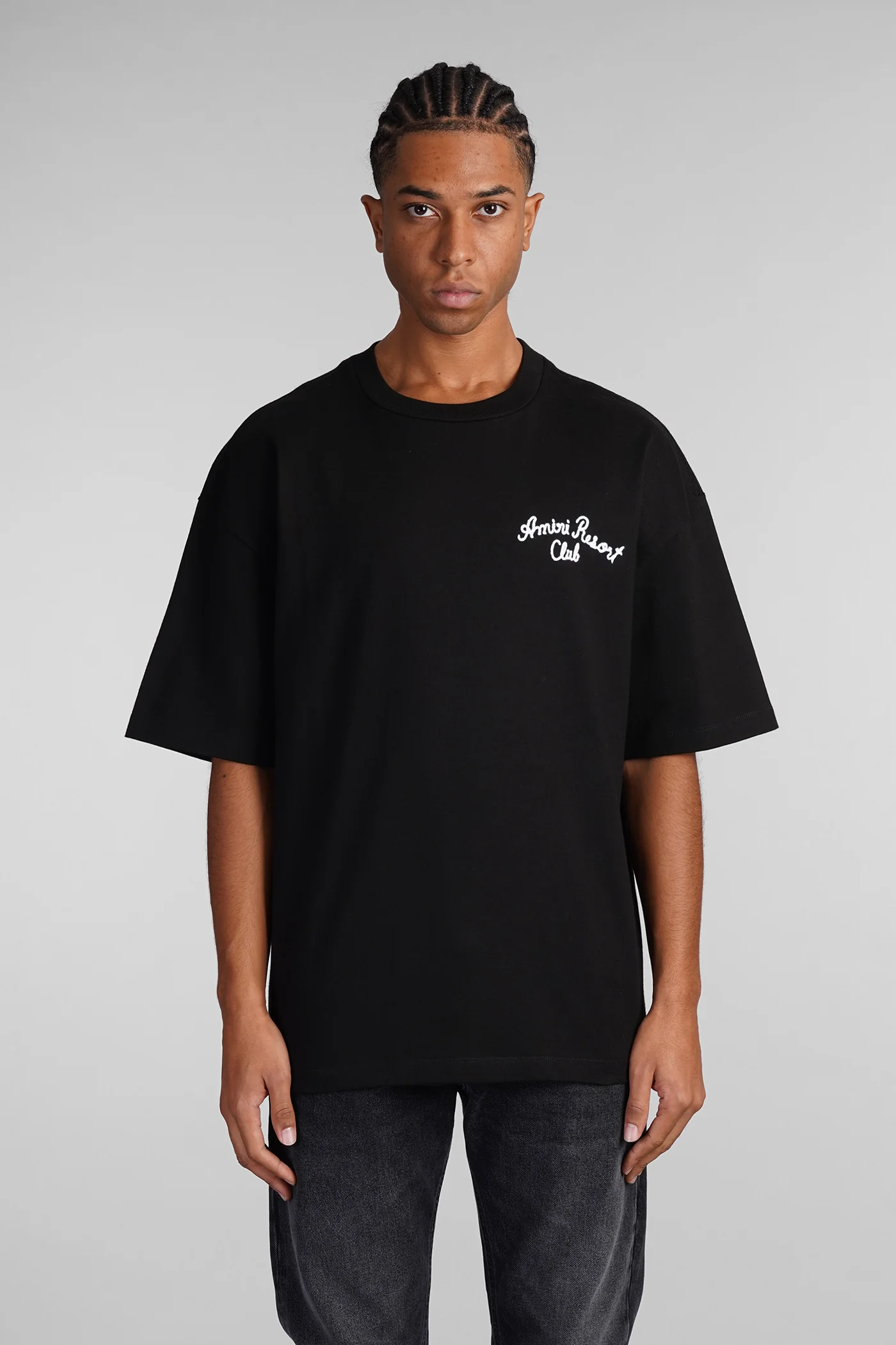 T-Shirt in black cotton
