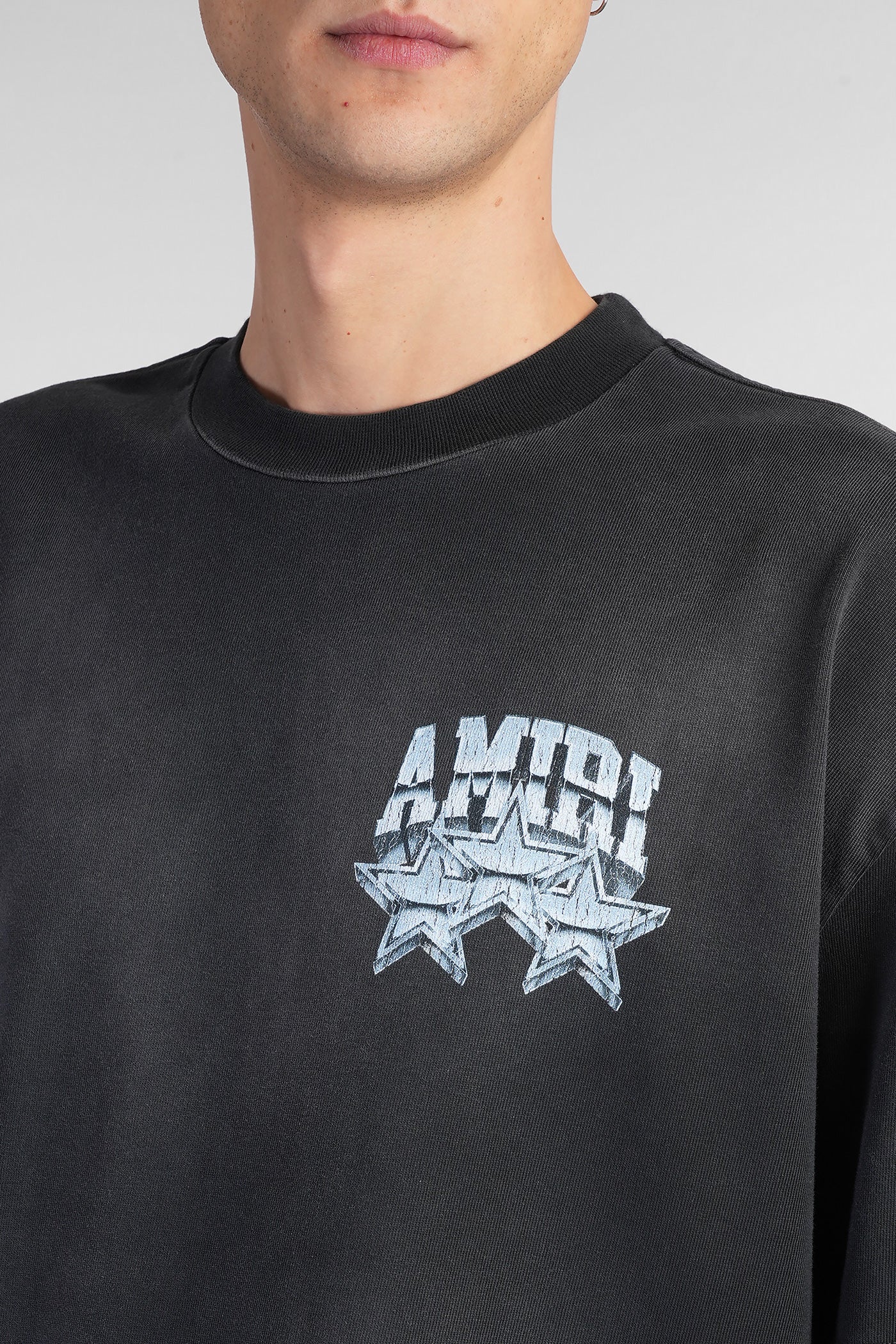 T-Shirt in black cotton - Image 5
