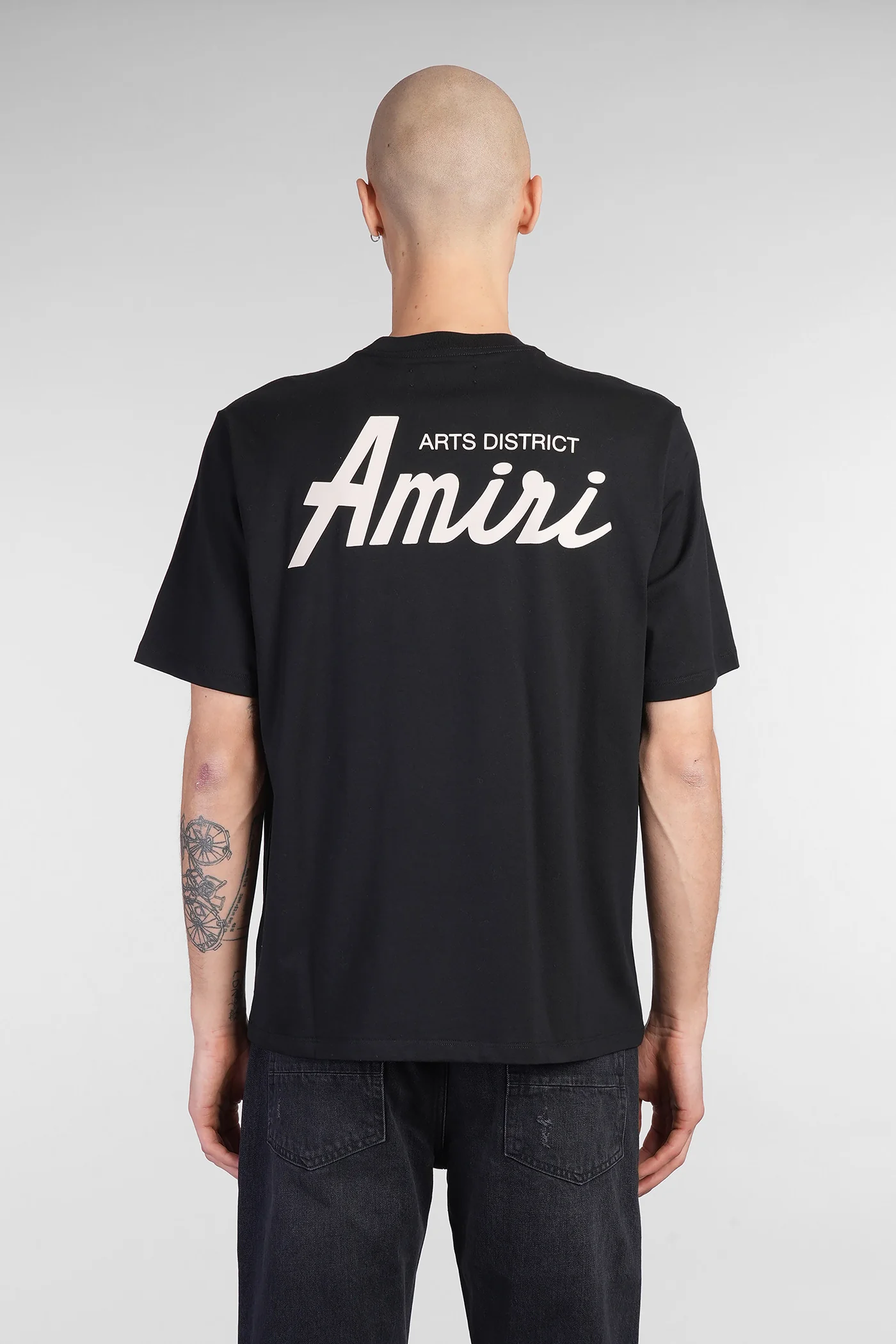 T-Shirt in black cotton - Image 3