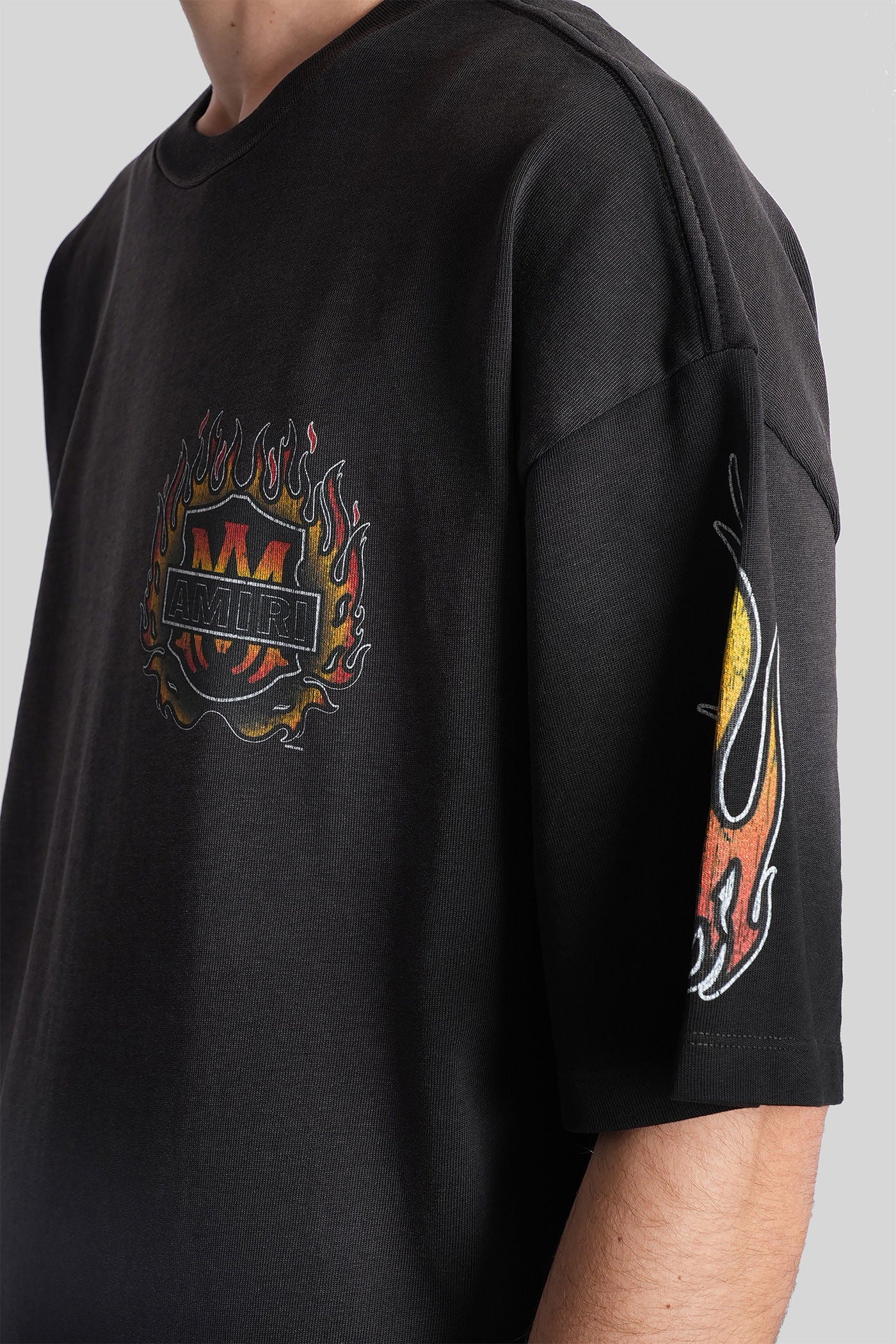 T-Shirt in black cotton - Image 5