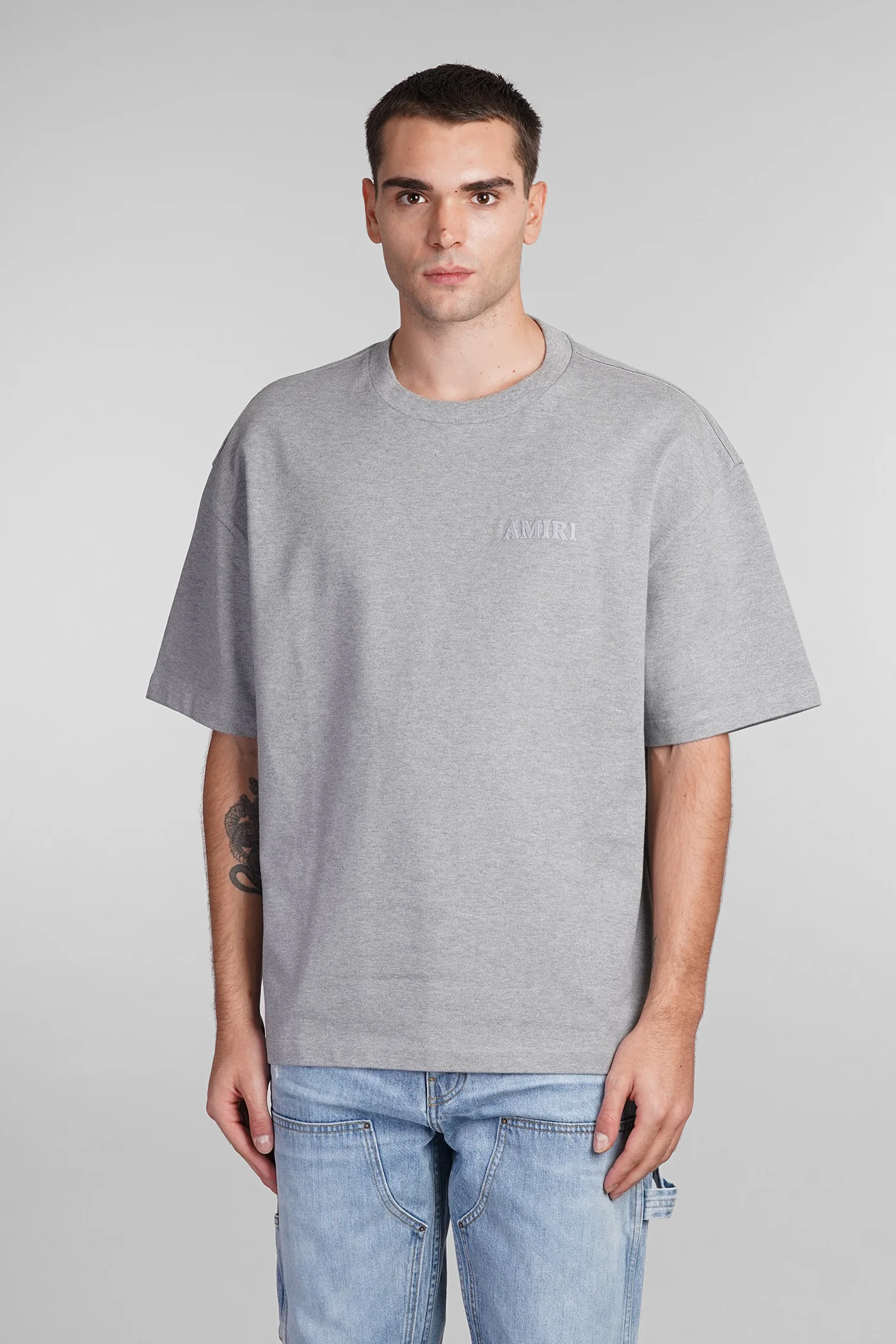 T-Shirt in grey cotton