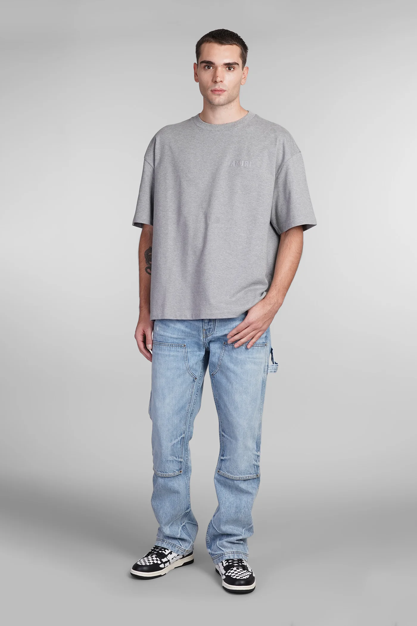 T-Shirt in grey cotton - Image 2