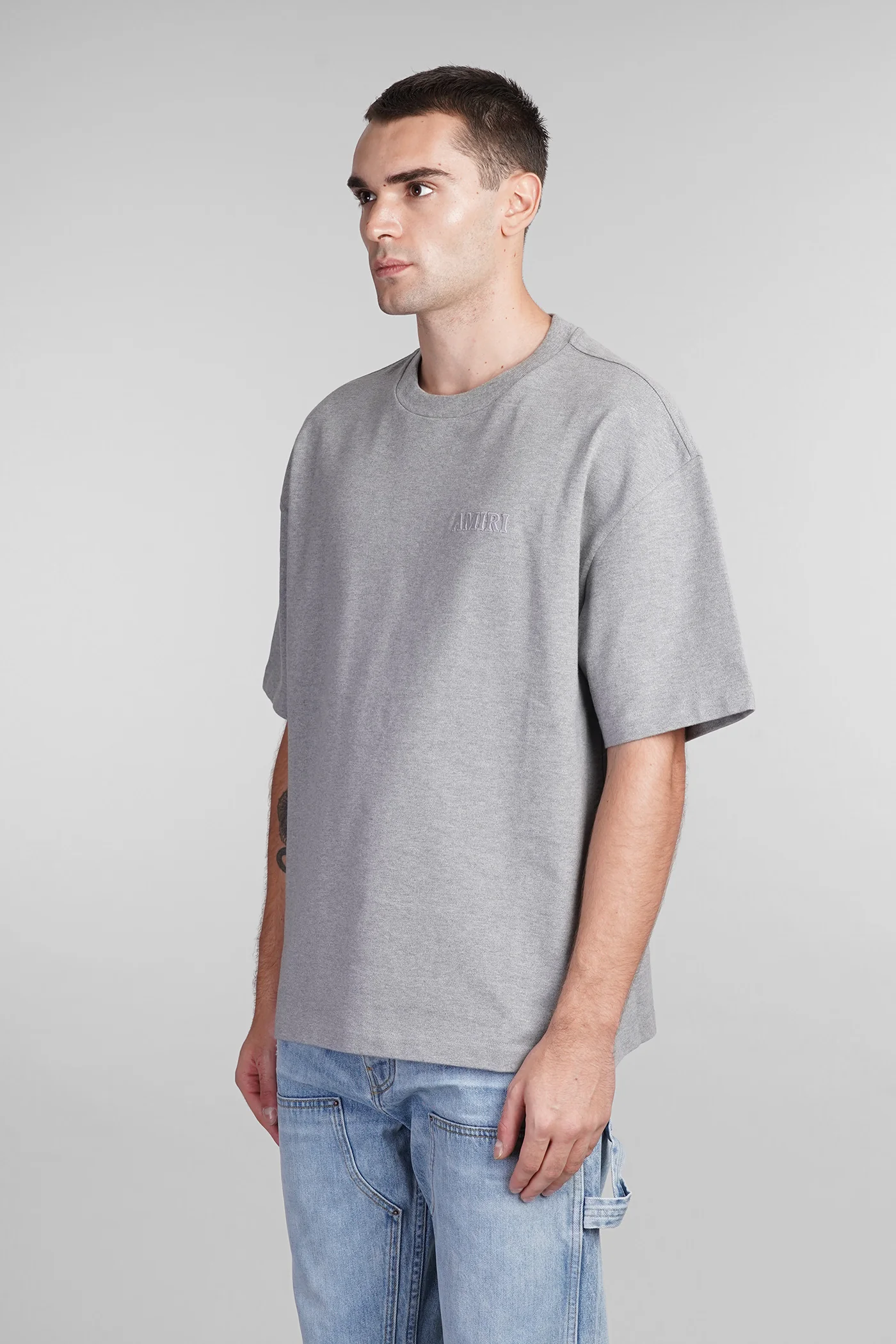 T-Shirt in grey cotton - Image 4