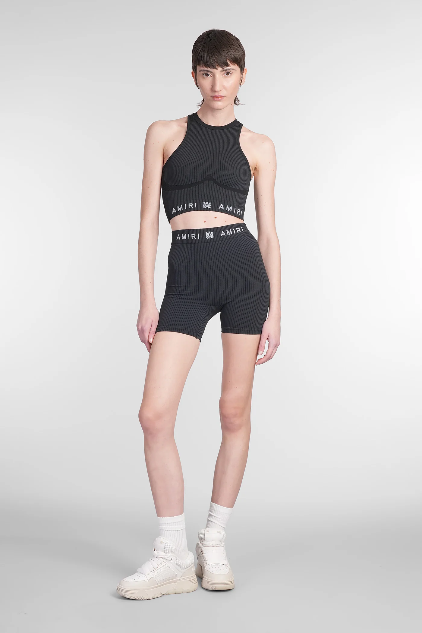 Topwear in black polyamide - Image 2
