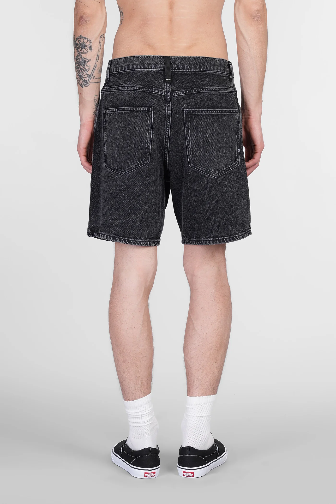 Bernie Shorts in black denim - Image 3