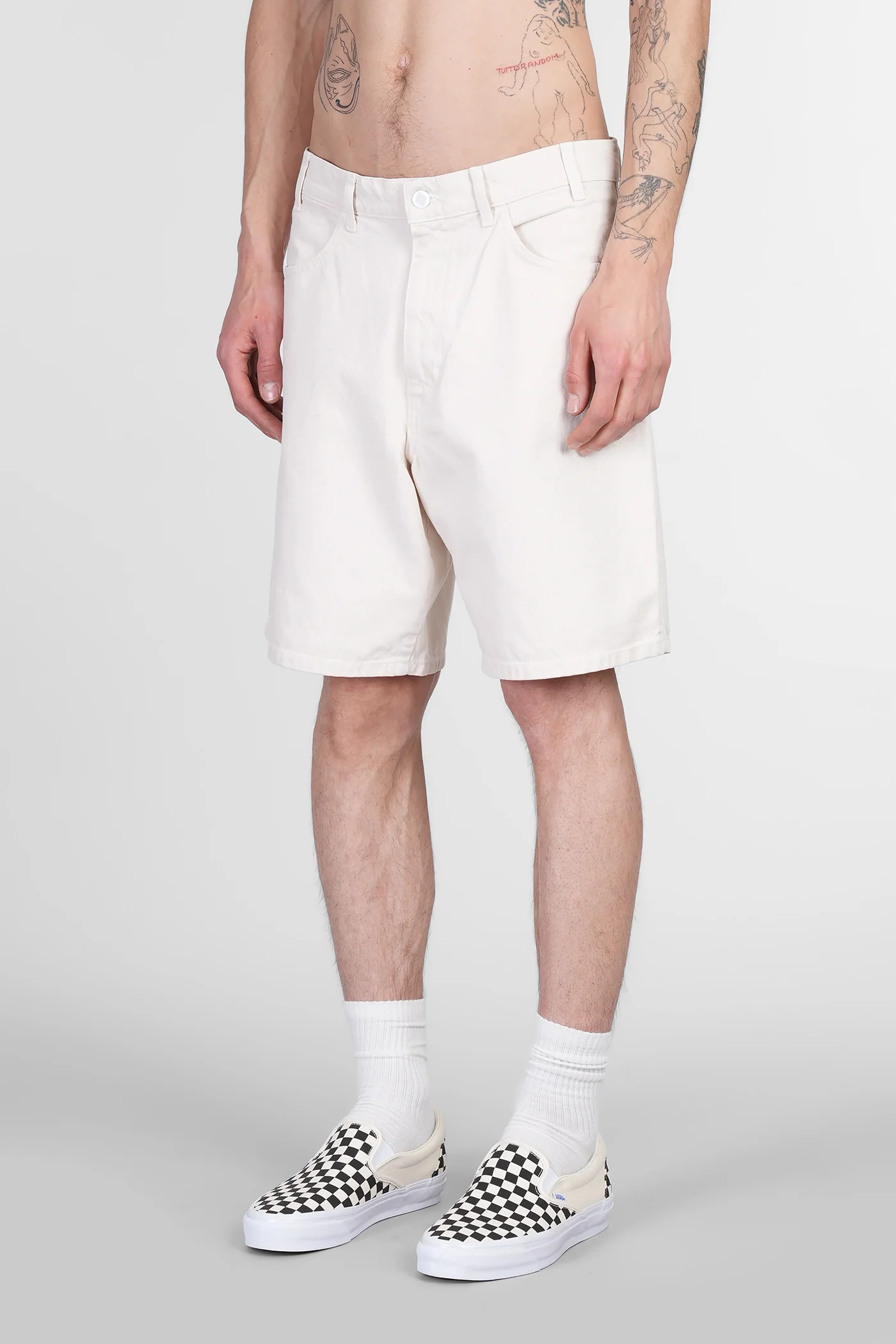 Bernie Shorts in white denim - Image 4