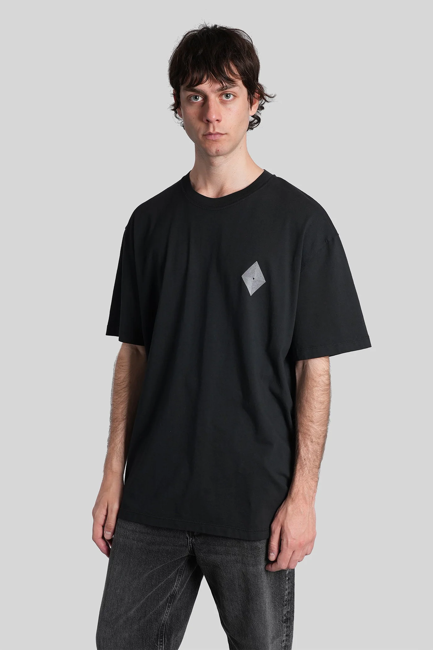 T-Shirt in black cotton - Image 4