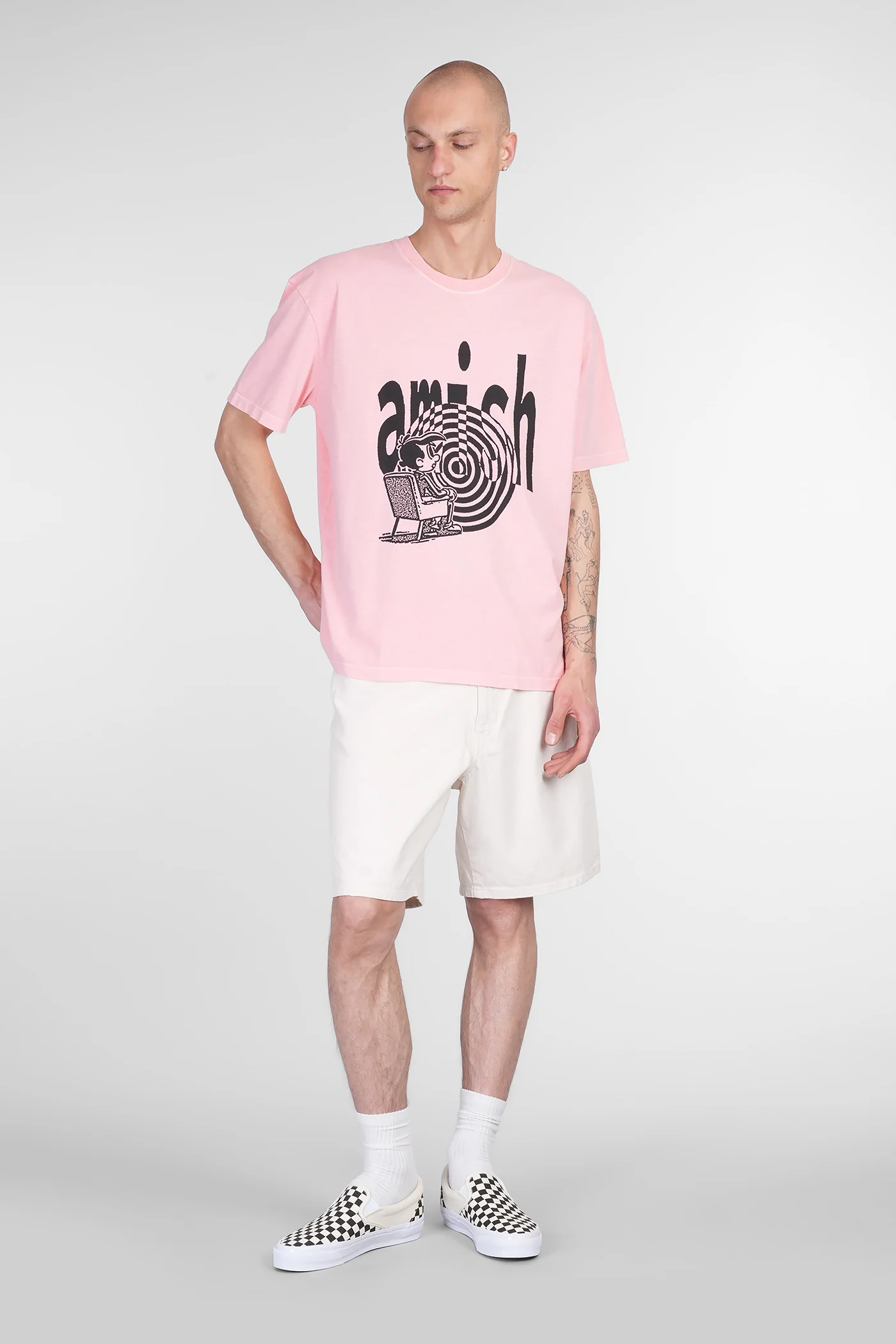 T-Shirt in rose-pink cotton - Image 2