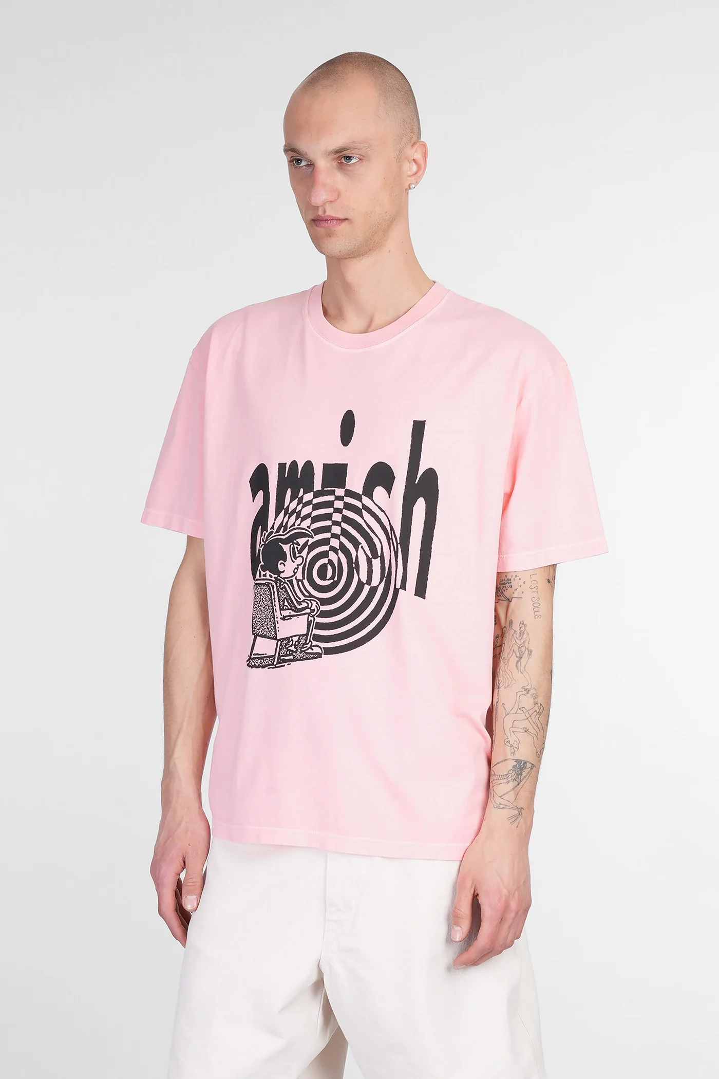 T-Shirt in rose-pink cotton - Image 4