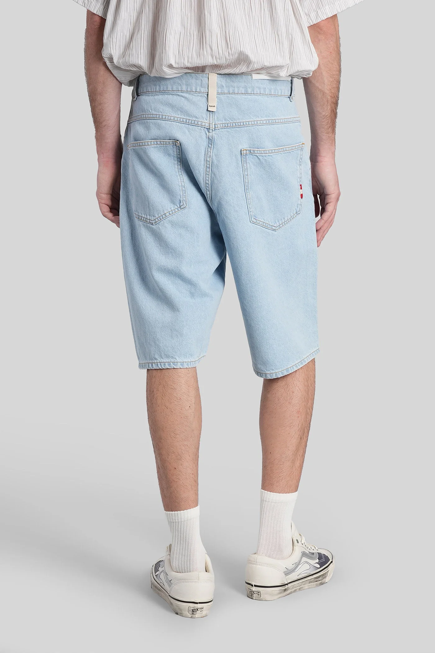 Tommy Shorts in cyan denim - Image 3