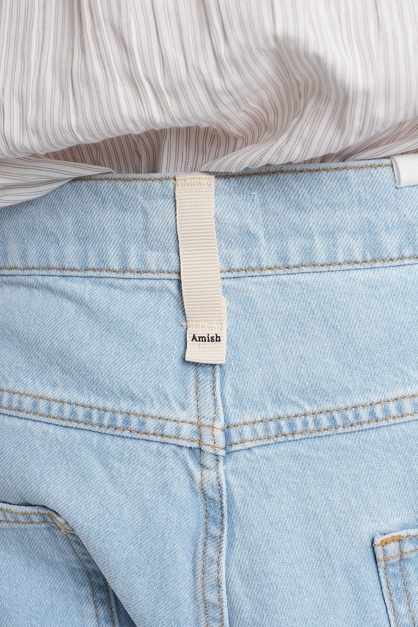 Tommy Shorts in cyan denim - Image 5