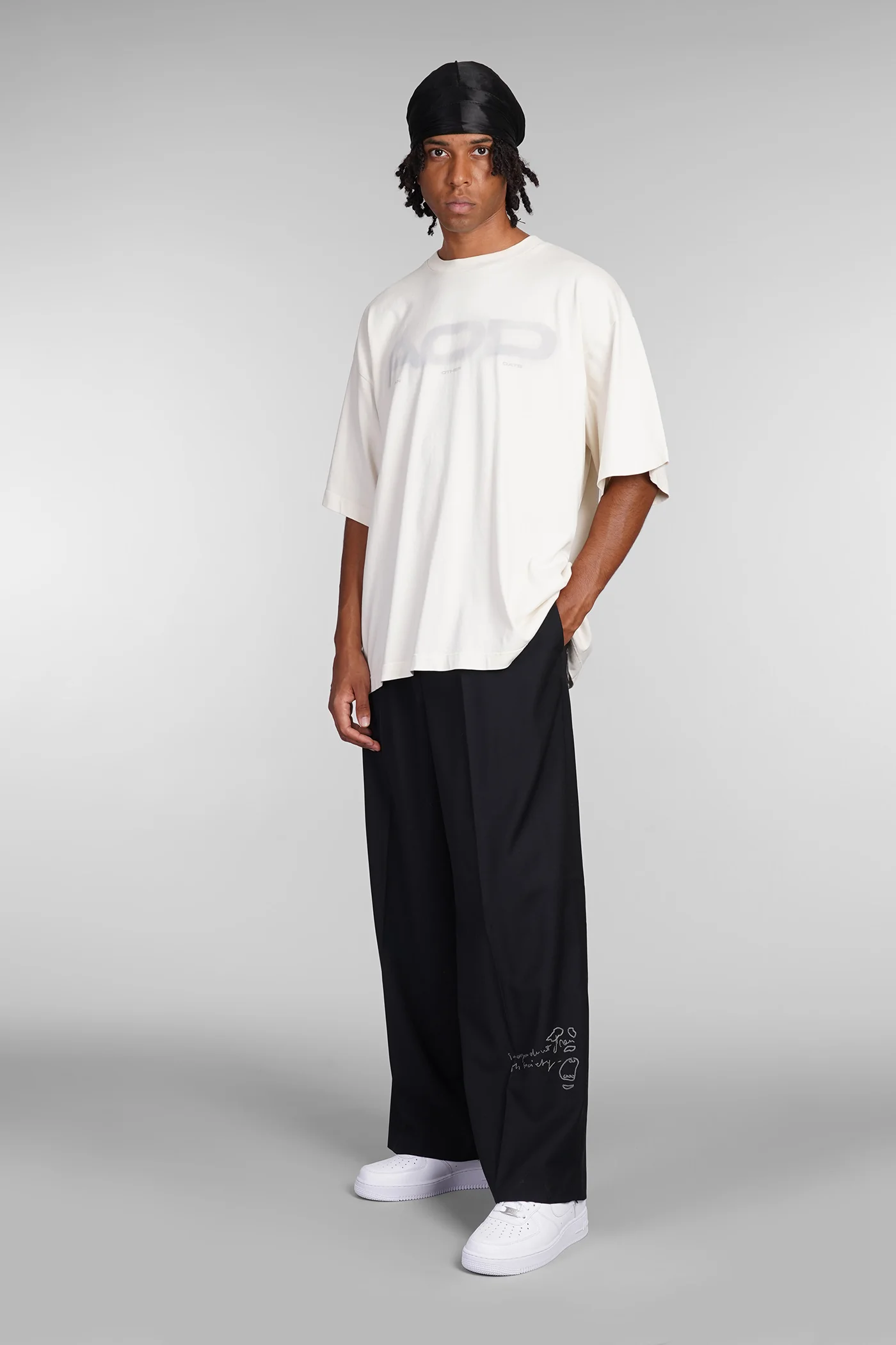 T-Shirt in beige cotton - Image 2