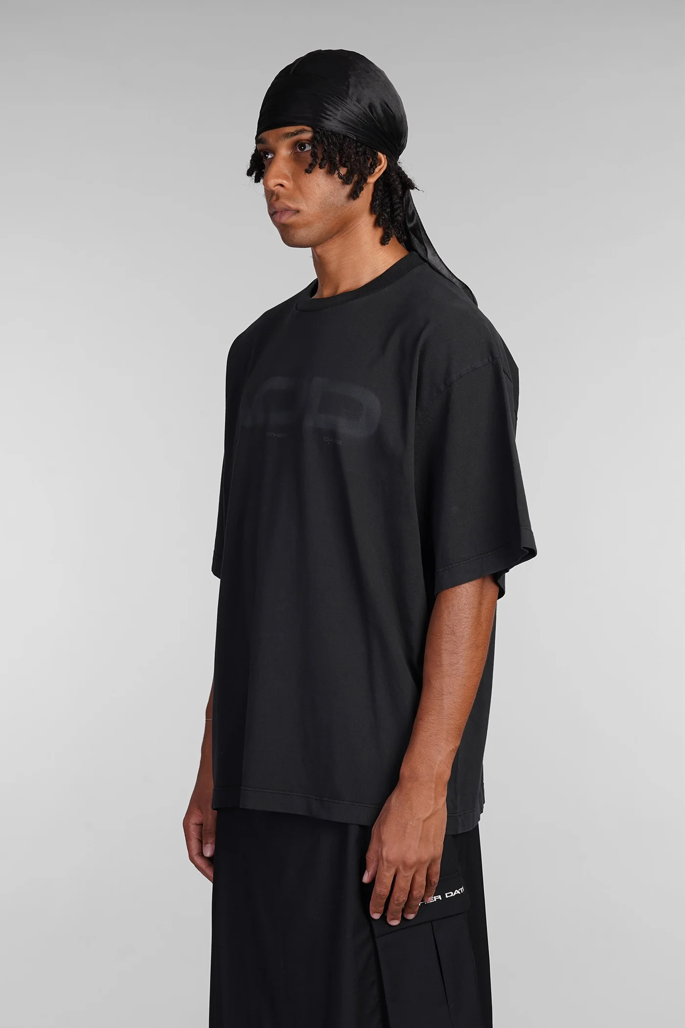 T-Shirt in black cotton - Image 4
