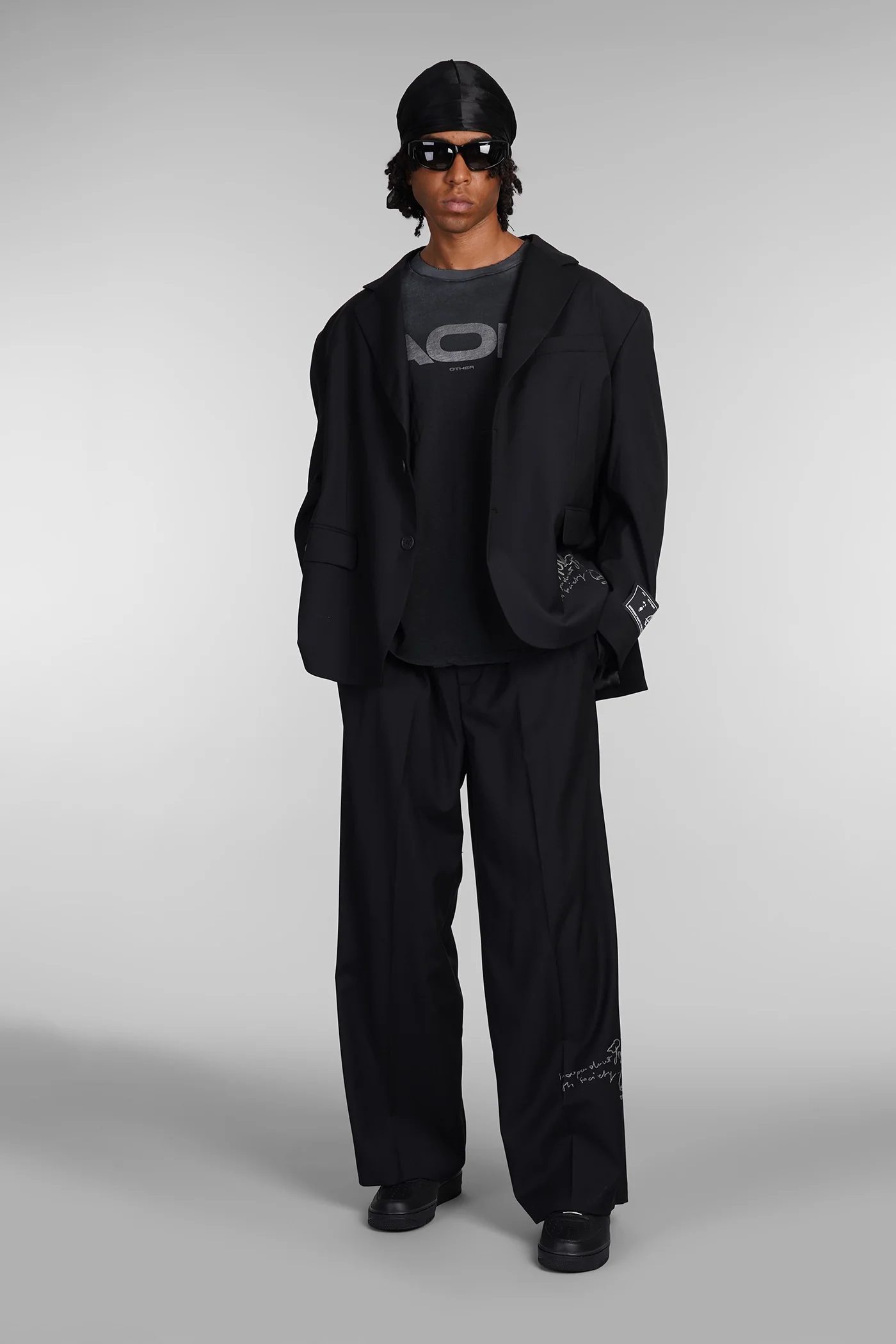 T-Shirt in black cotton - Image 2