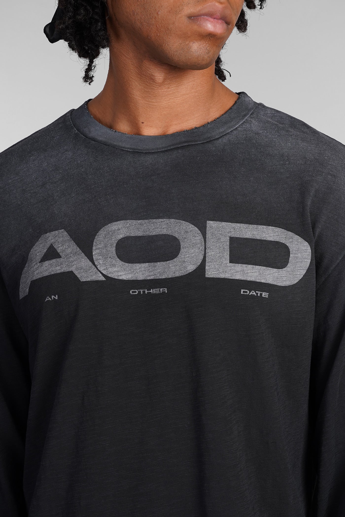 T-Shirt in black cotton - Image 5