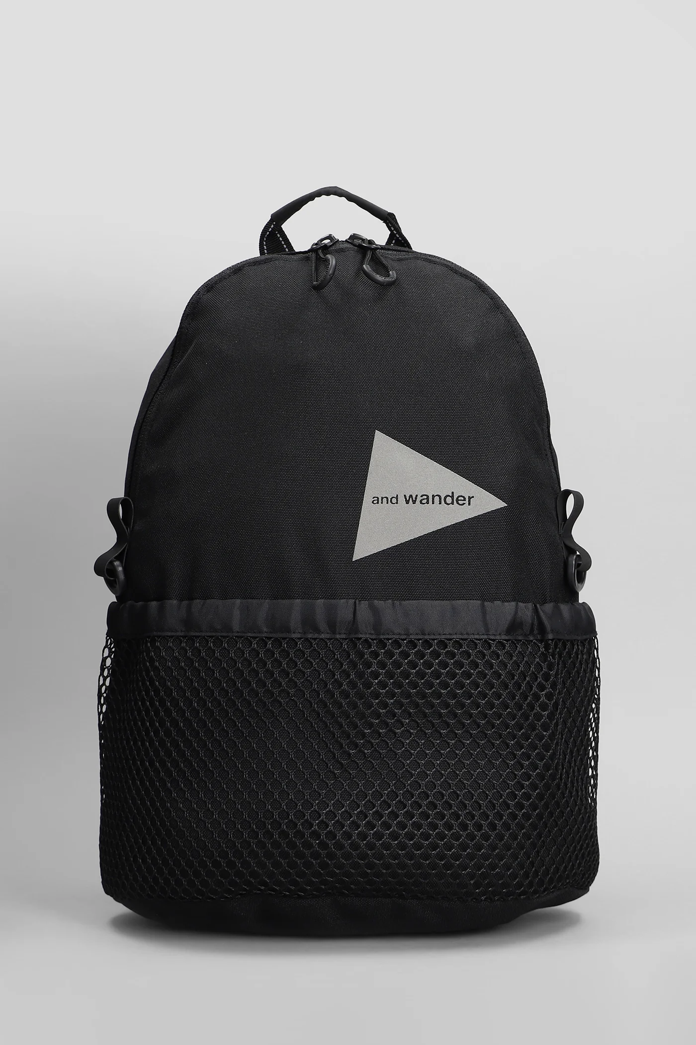 Backpack in black polyester