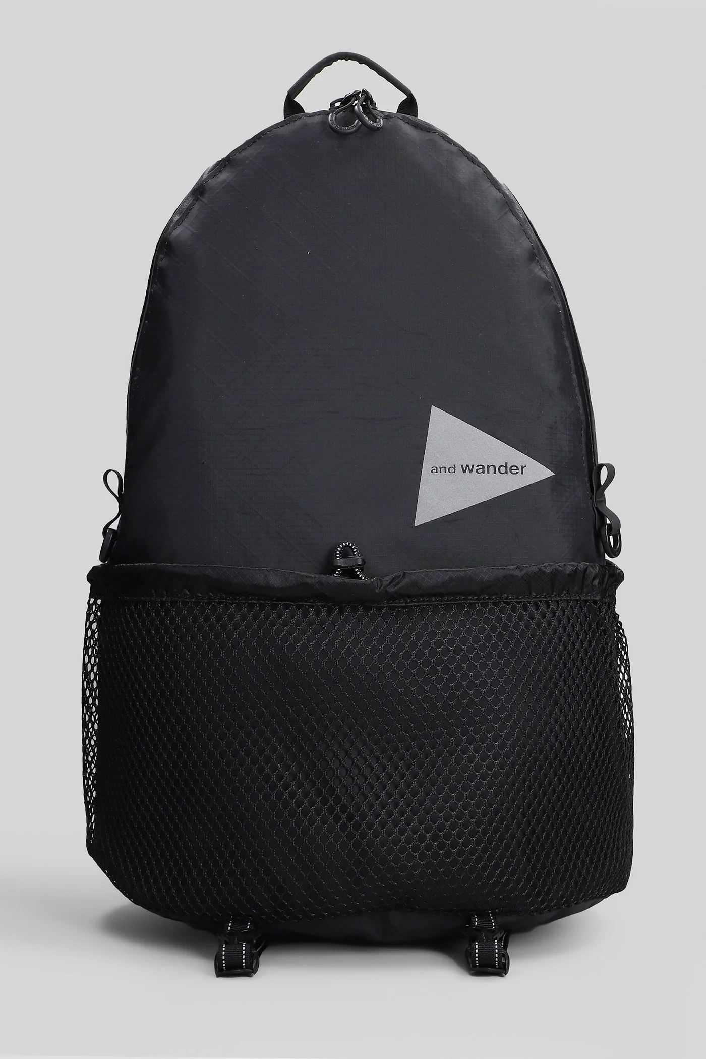Backpack in black polyester