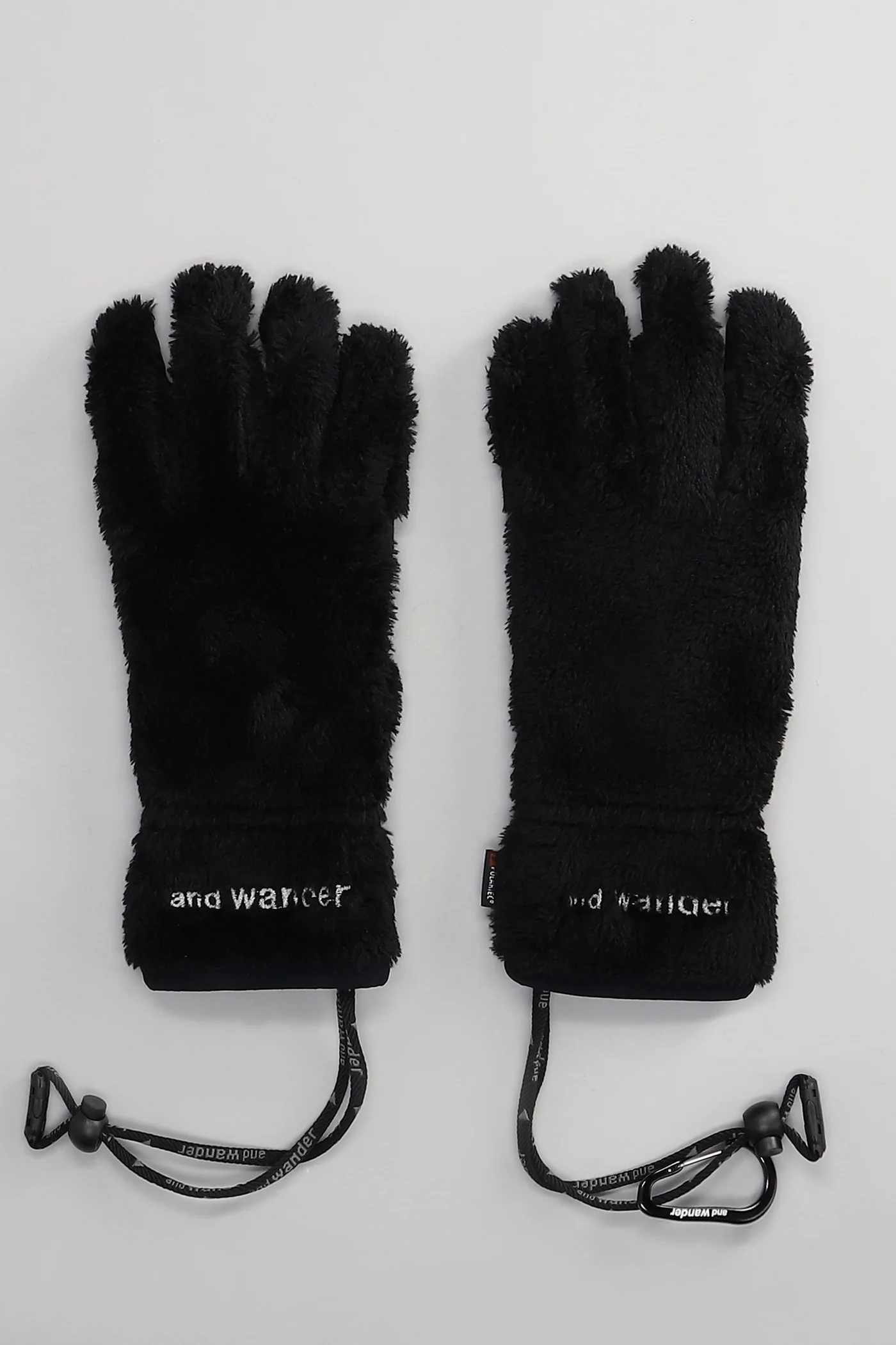 Gloves in black polyester