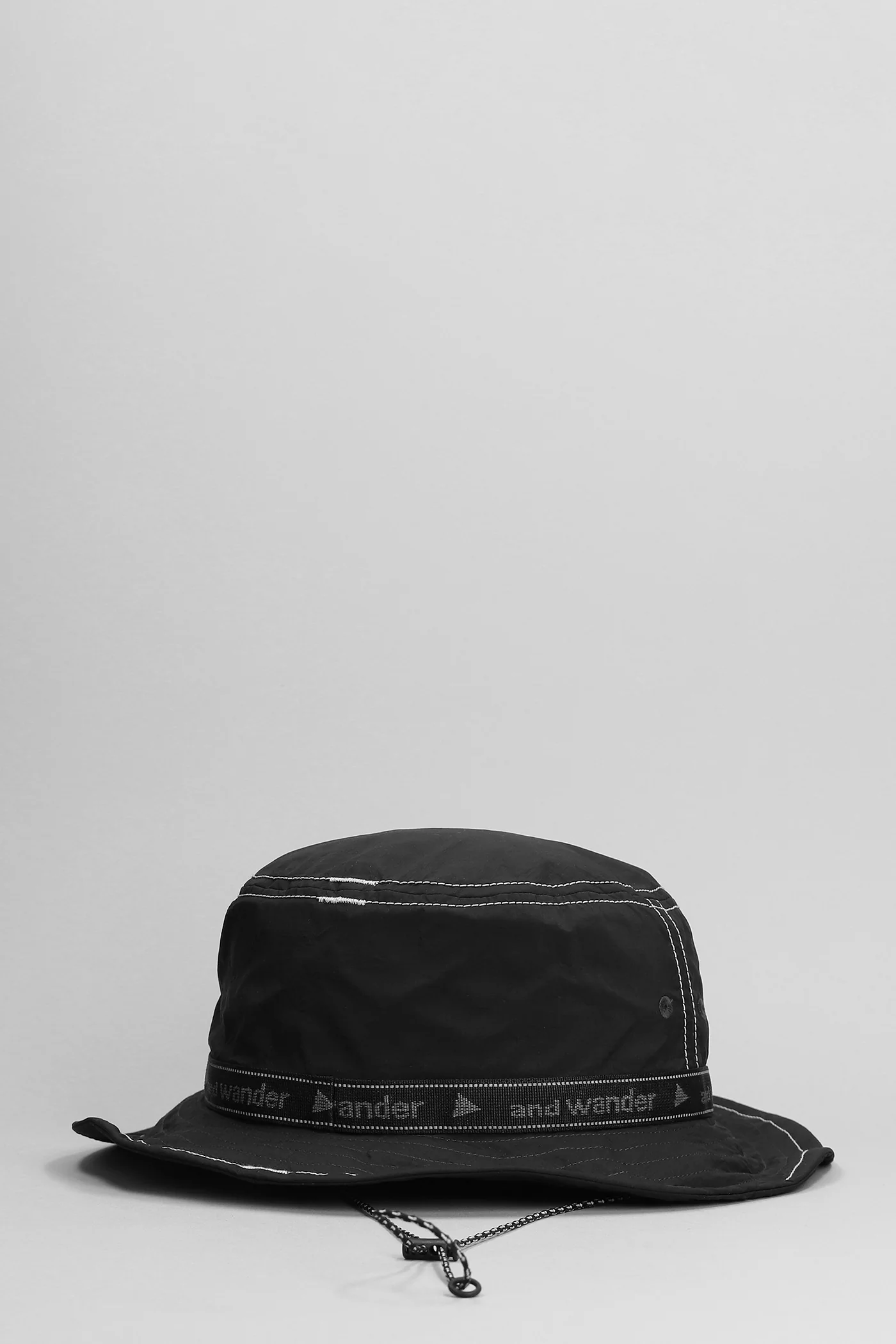 Hats in black nylon - Image 2