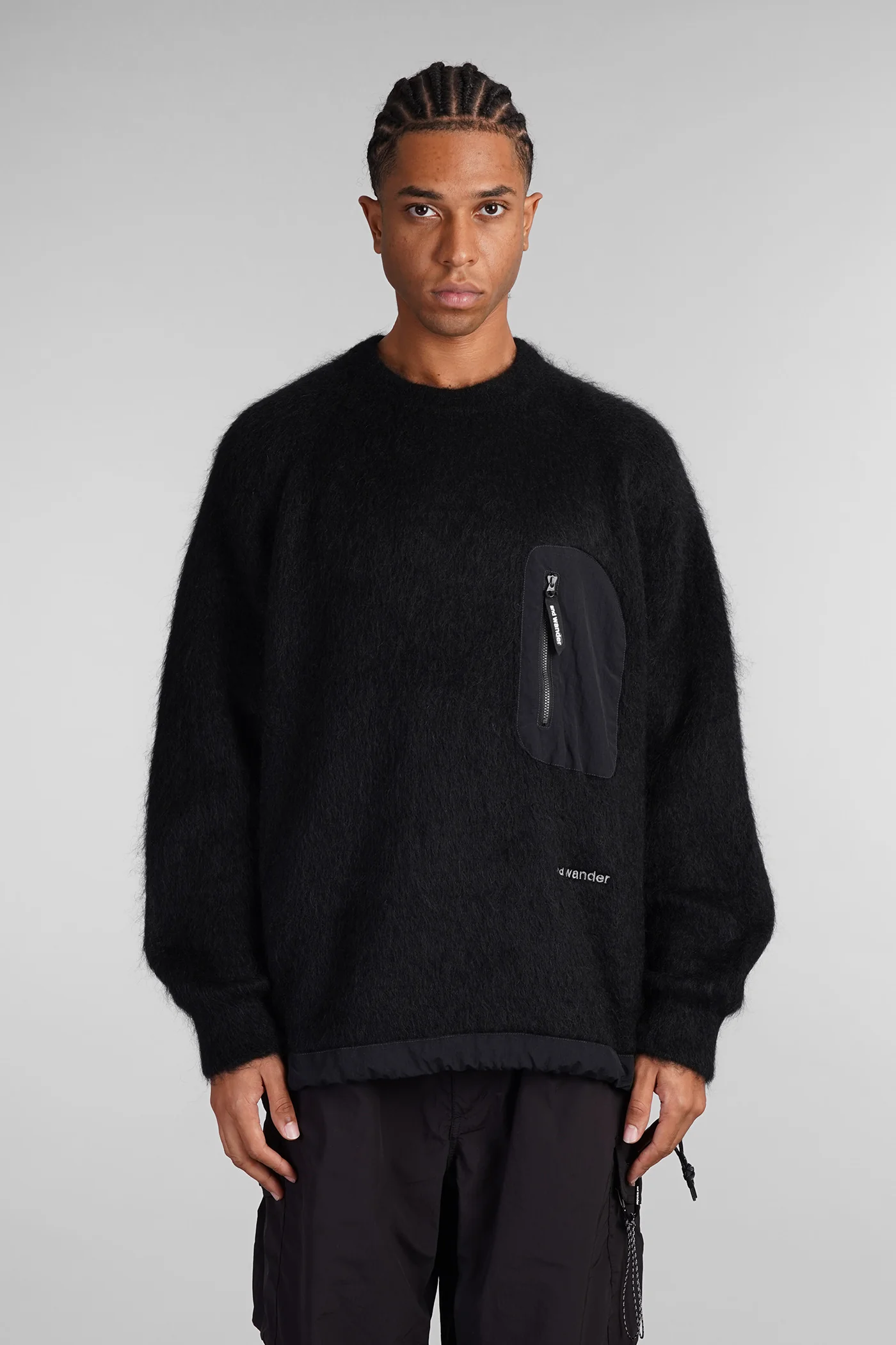 Knitwear in black wool