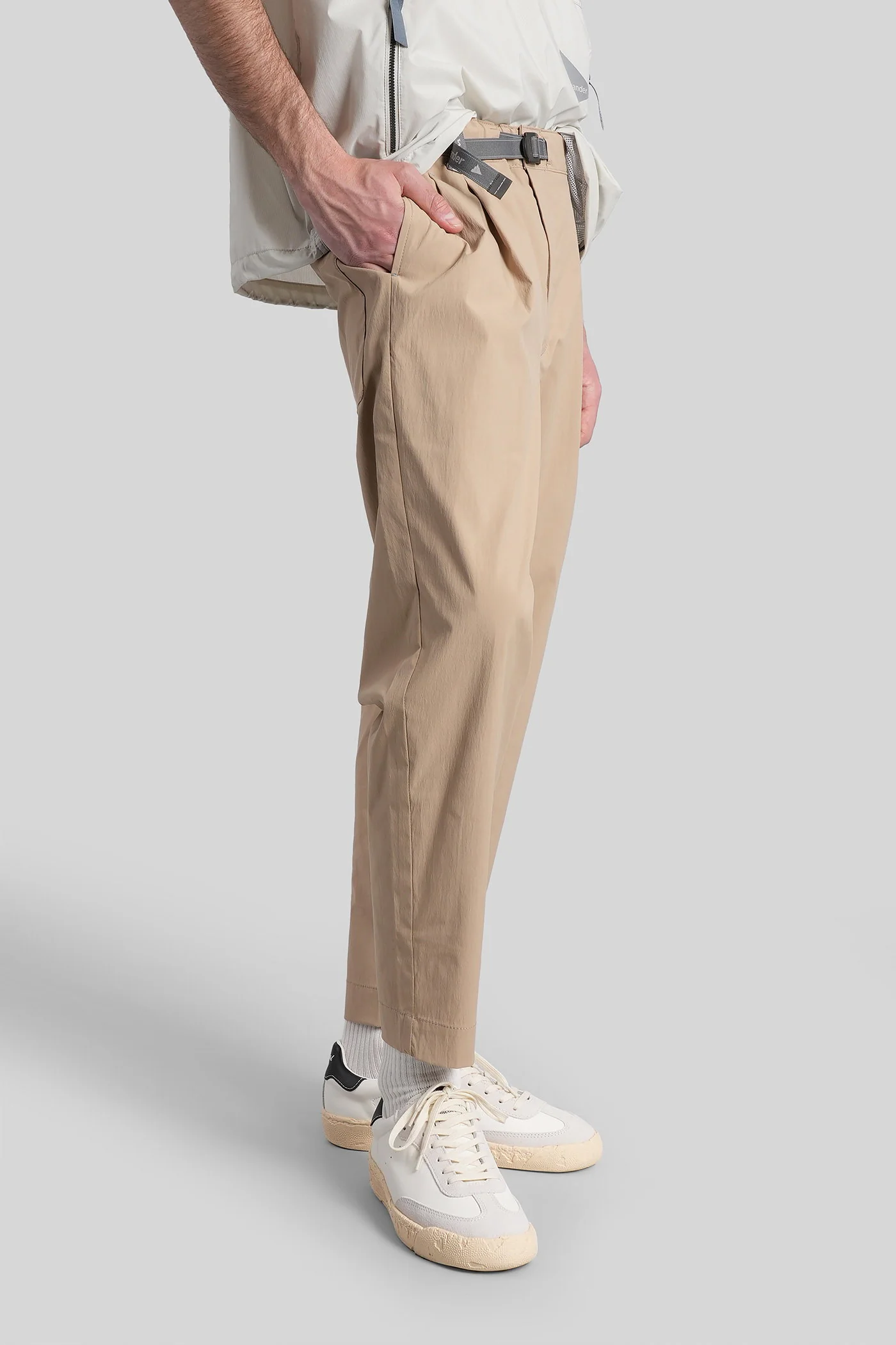 Pants in beige polyester - Image 4