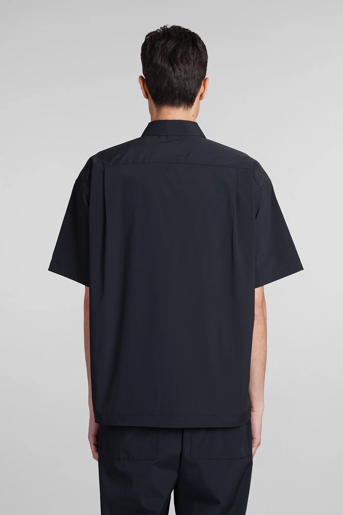 Shirt in black polyester - Image 3