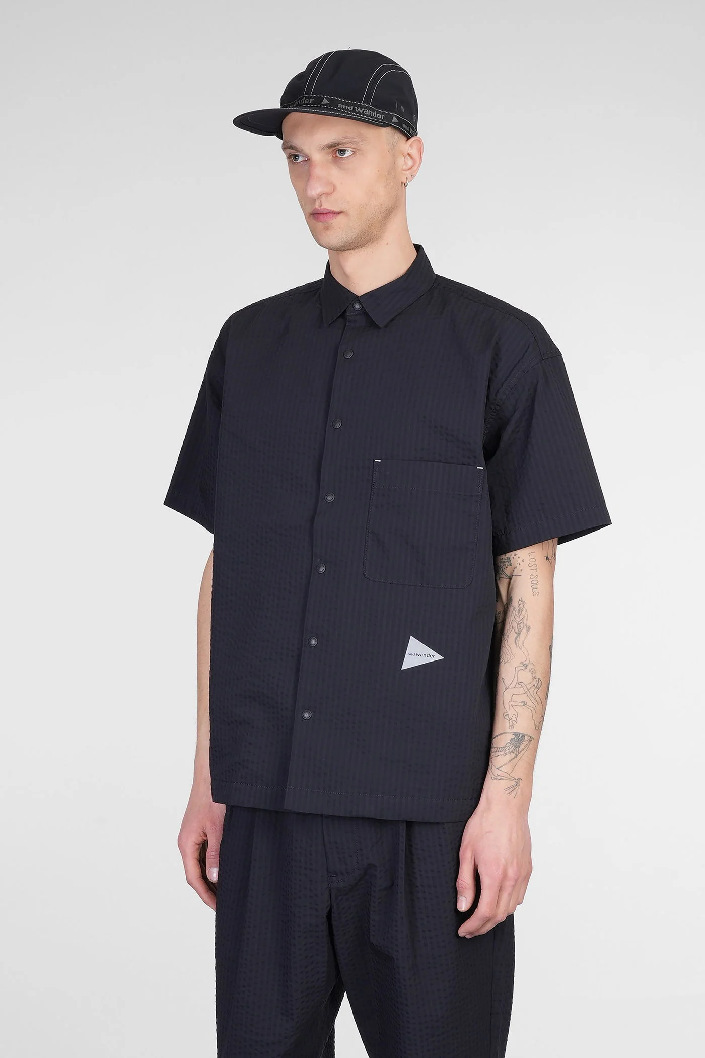 Shirt in blue polyester - Image 4