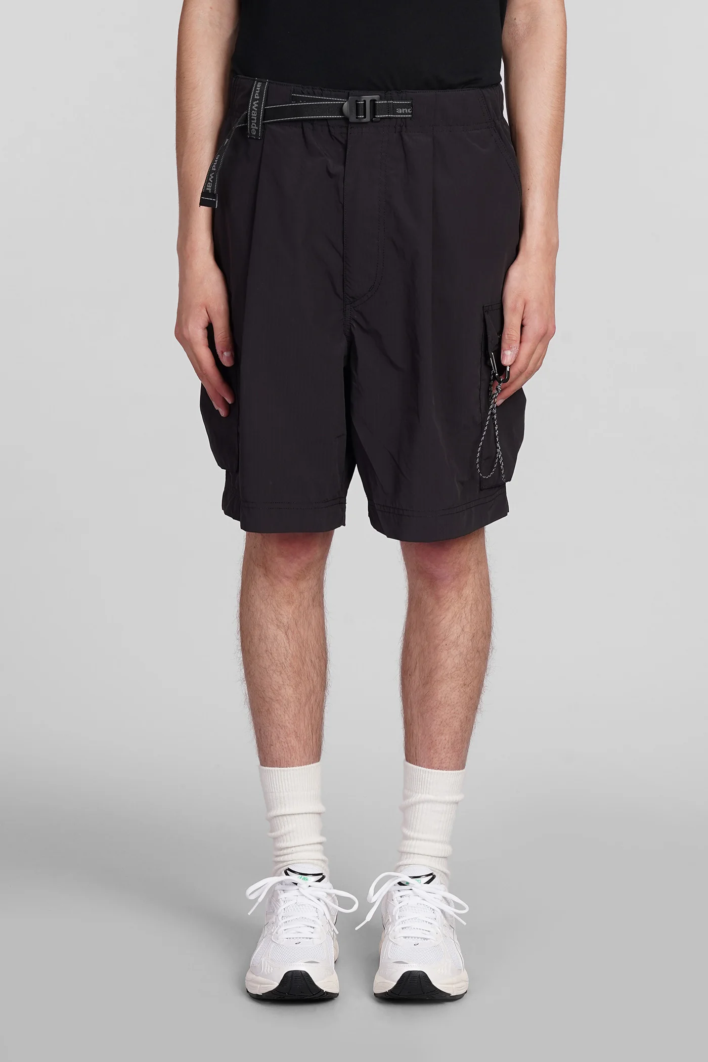 Shorts in black nylon
