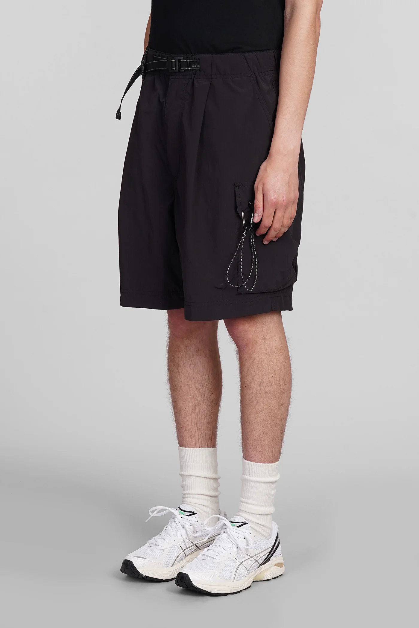 Shorts in black nylon - Image 4