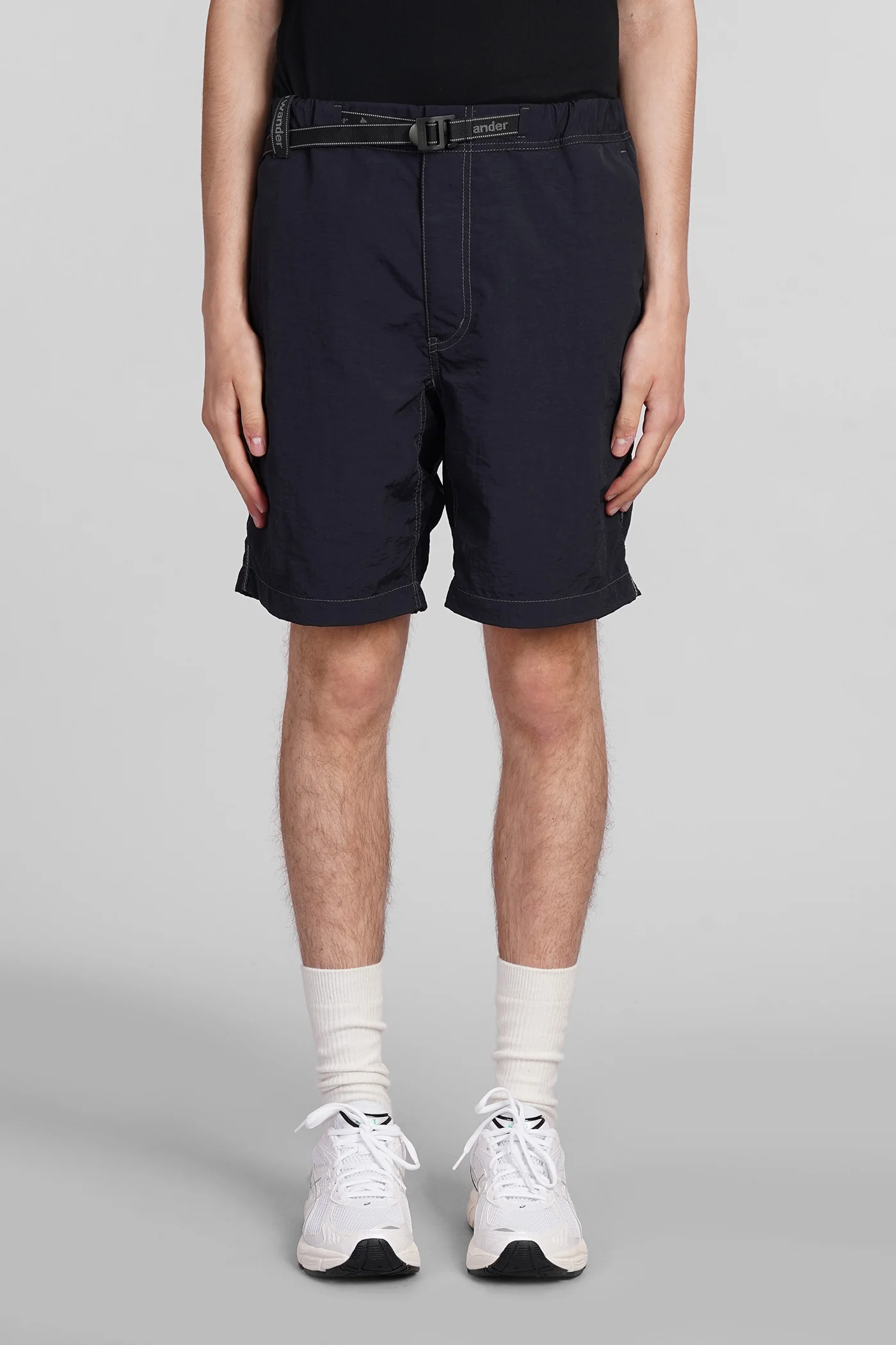 Shorts in black nylon