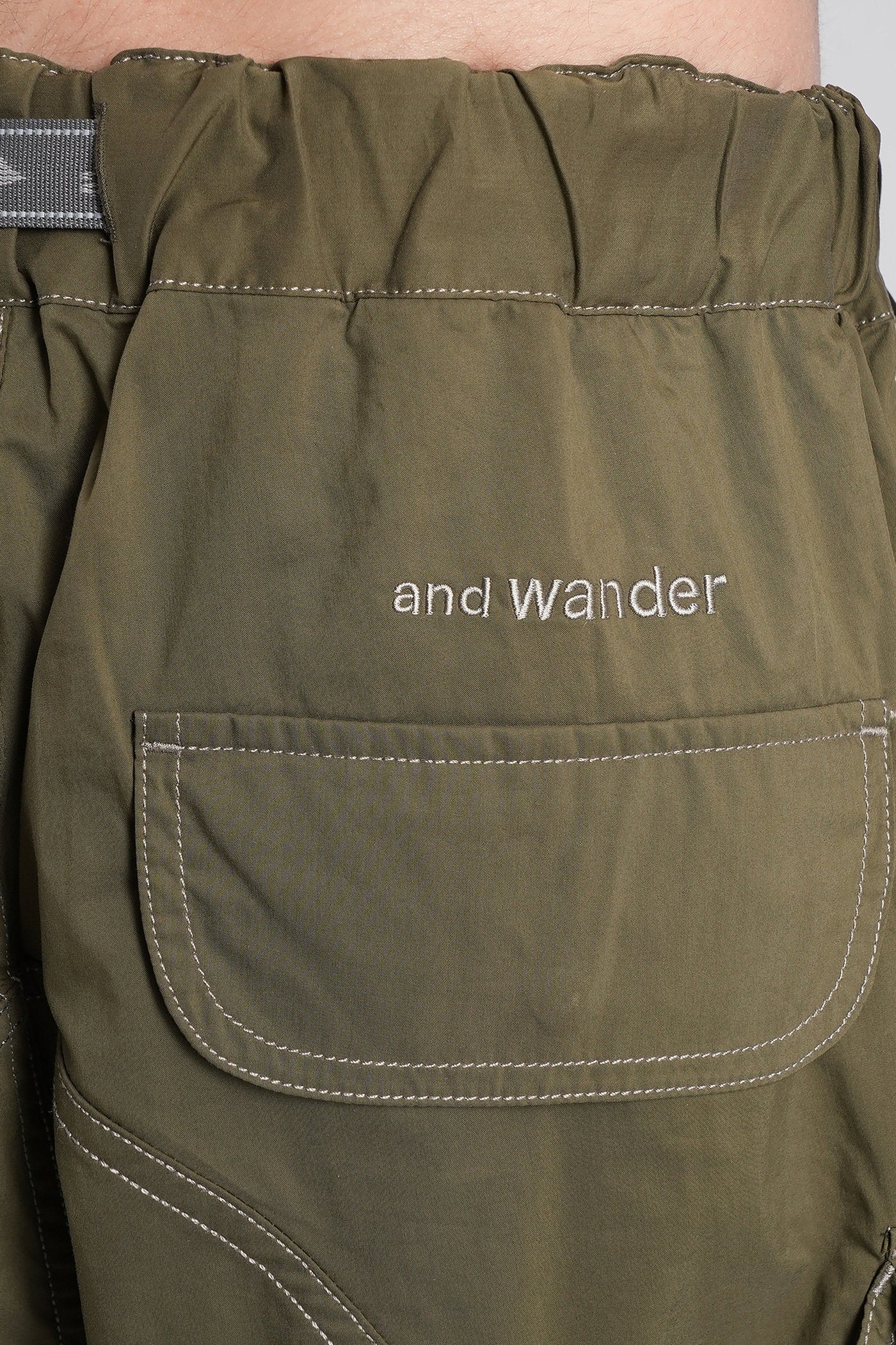Shorts in green cotton - Image 5