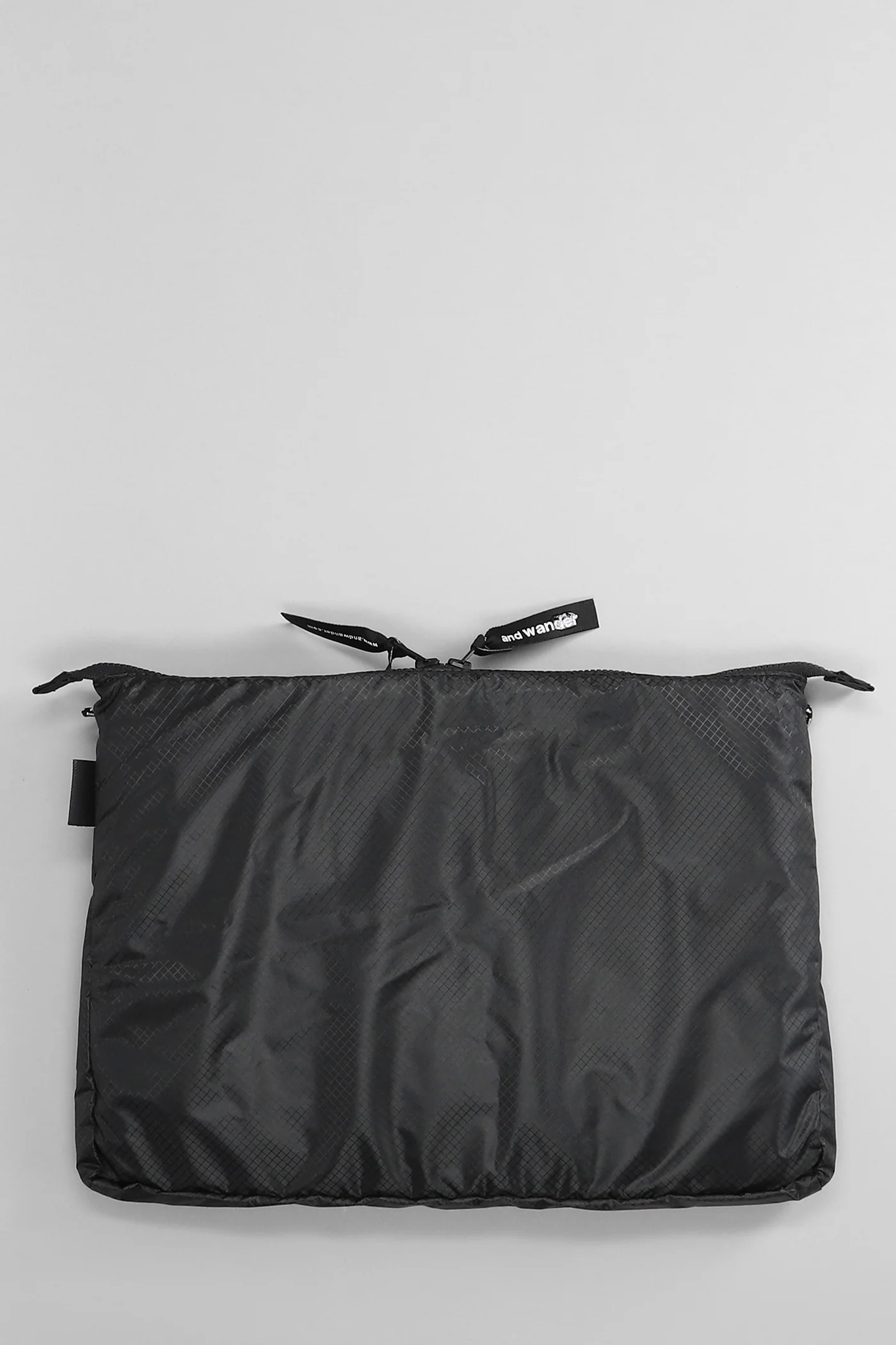 Shoulder bag in black nylon - Image 2