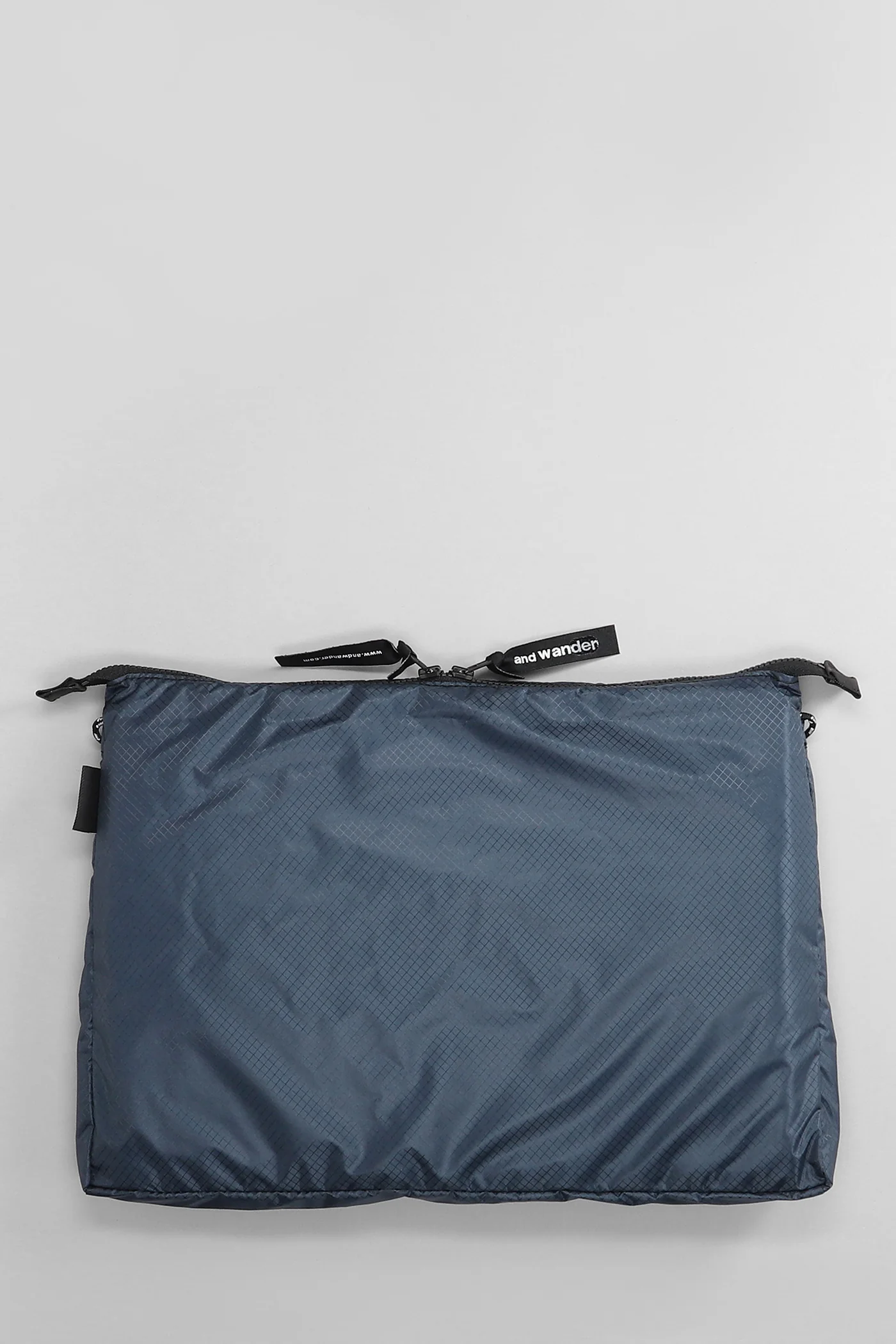 Shoulder bag in blue nylon - Image 2